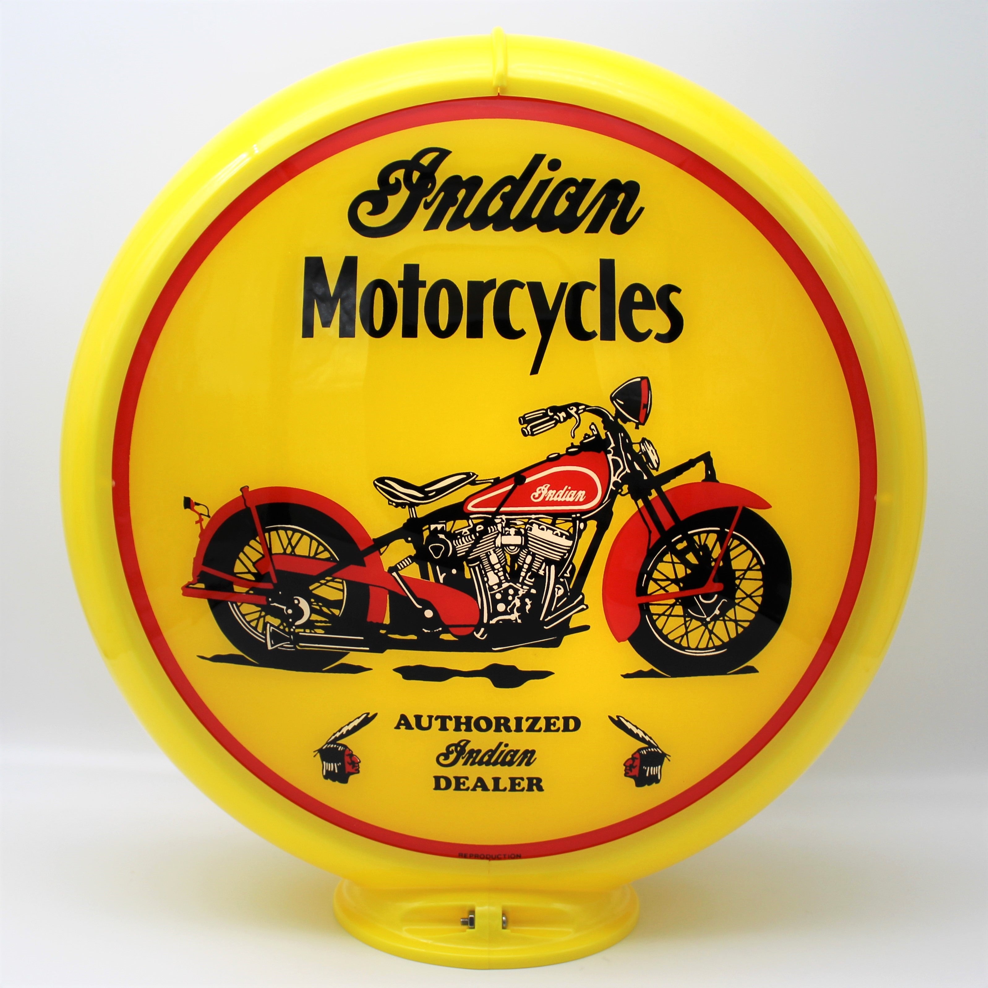 INDIAN MOTORCYCLE GAS PUMP GLOBE