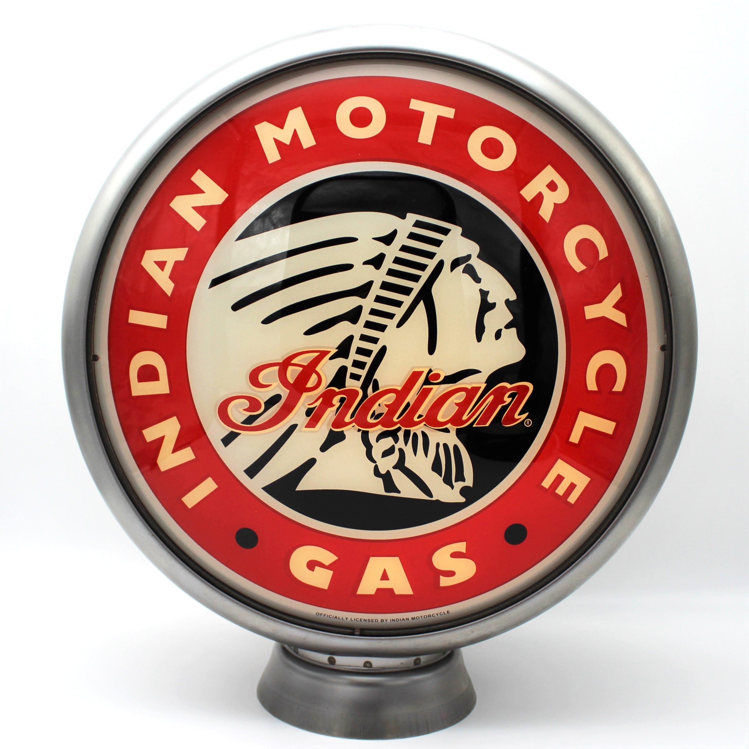 INDIAN MOTORCYCLE GAS - GAS PUMP GLOBE