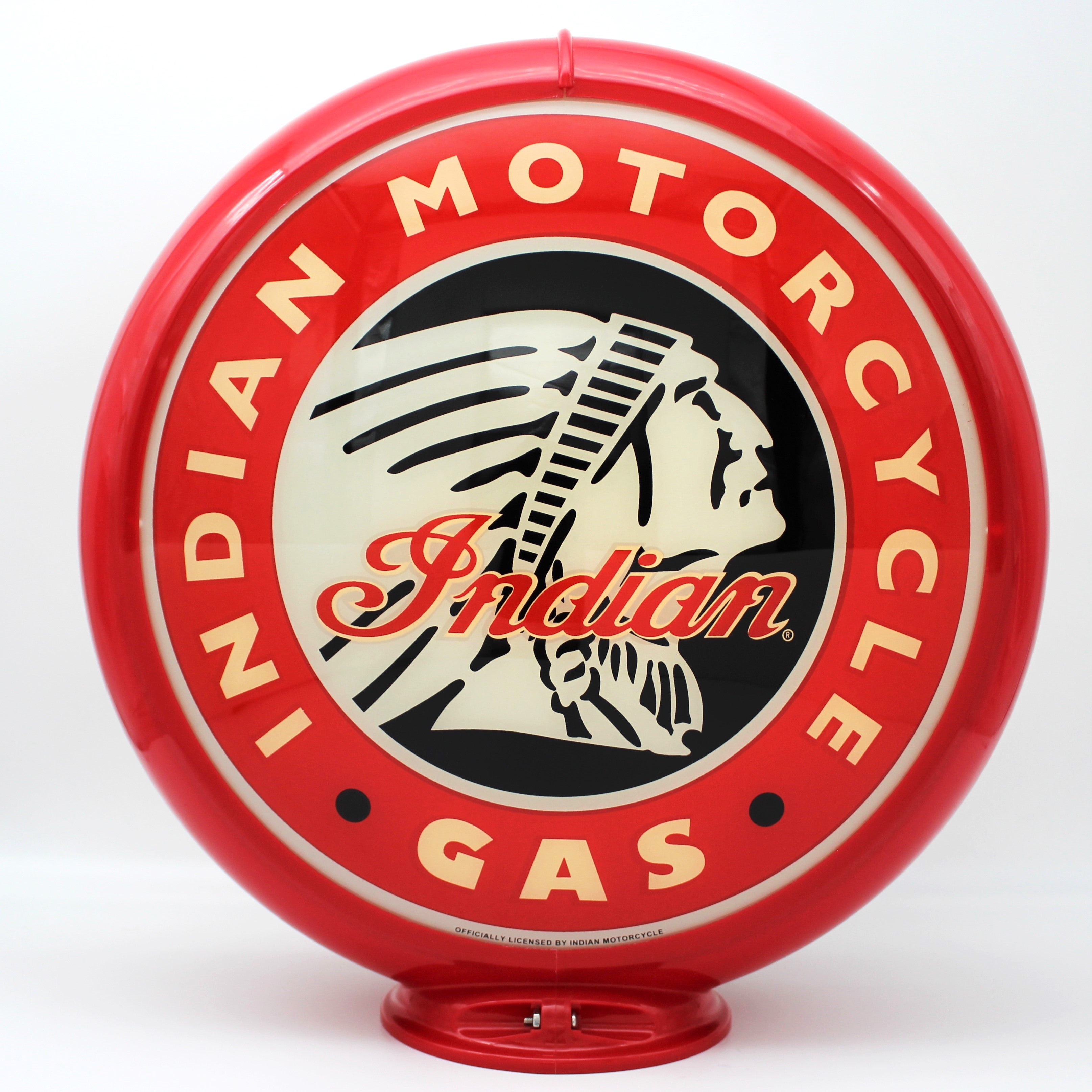 INDIAN MOTORCYCLE GAS - GAS PUMP GLOBE
