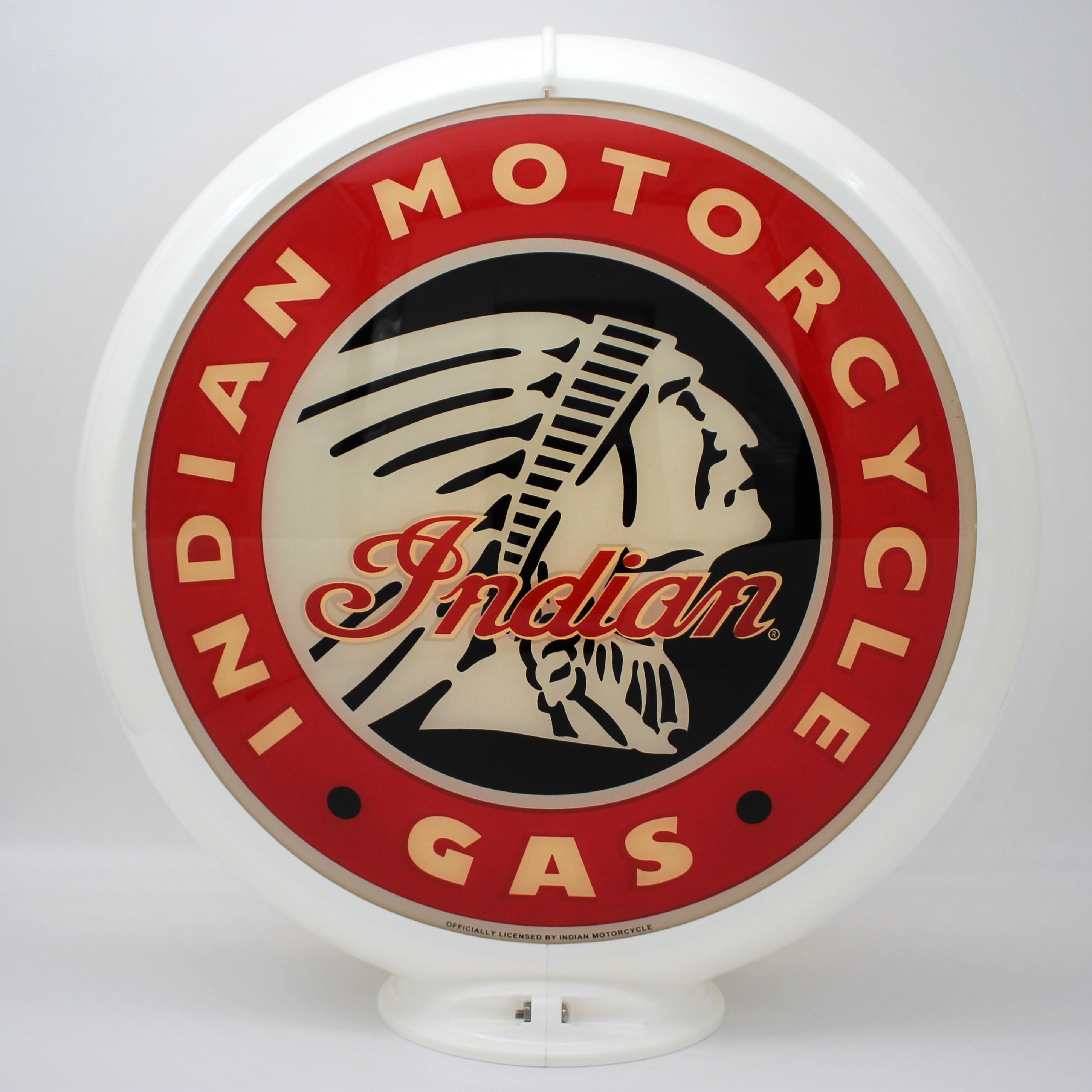 INDIAN MOTORCYCLE GAS - GAS PUMP GLOBE