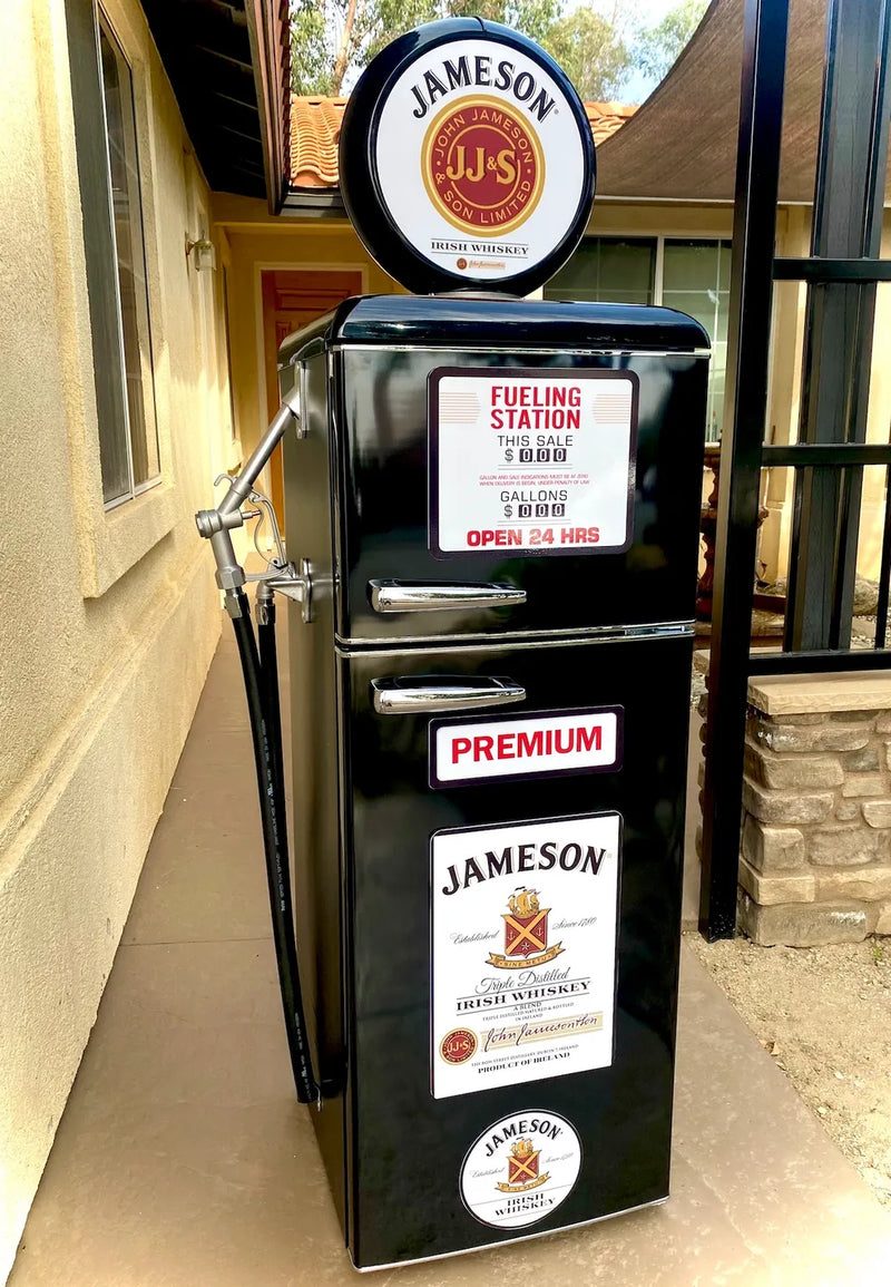 Customer photo of Texaco Tokheim 39 Style Gas Pump Replica Fridge - Red