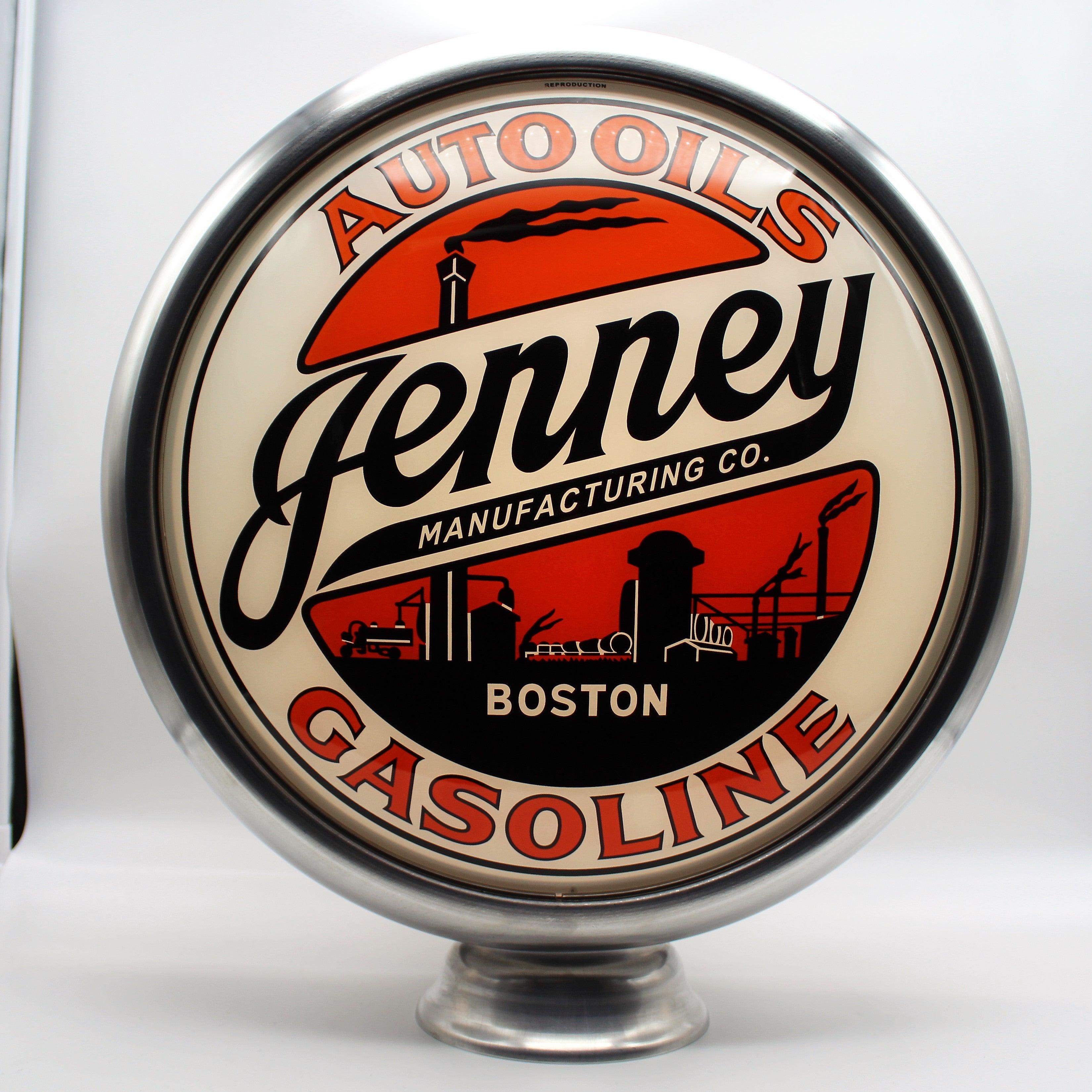 JENNEY GASOLINE 15" Ad Globe