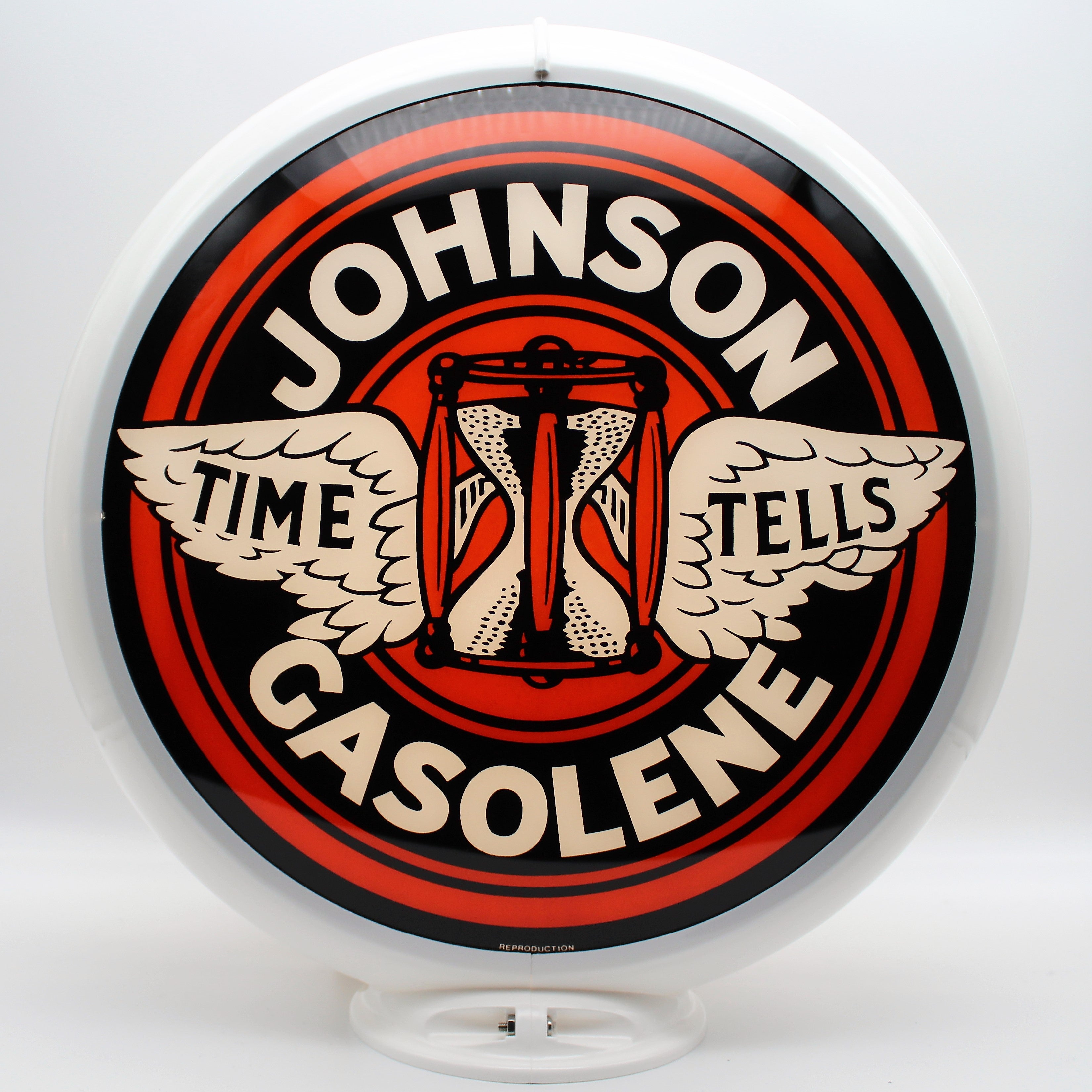 JOHNSON GASOLENE 13.5" Ad Globe
