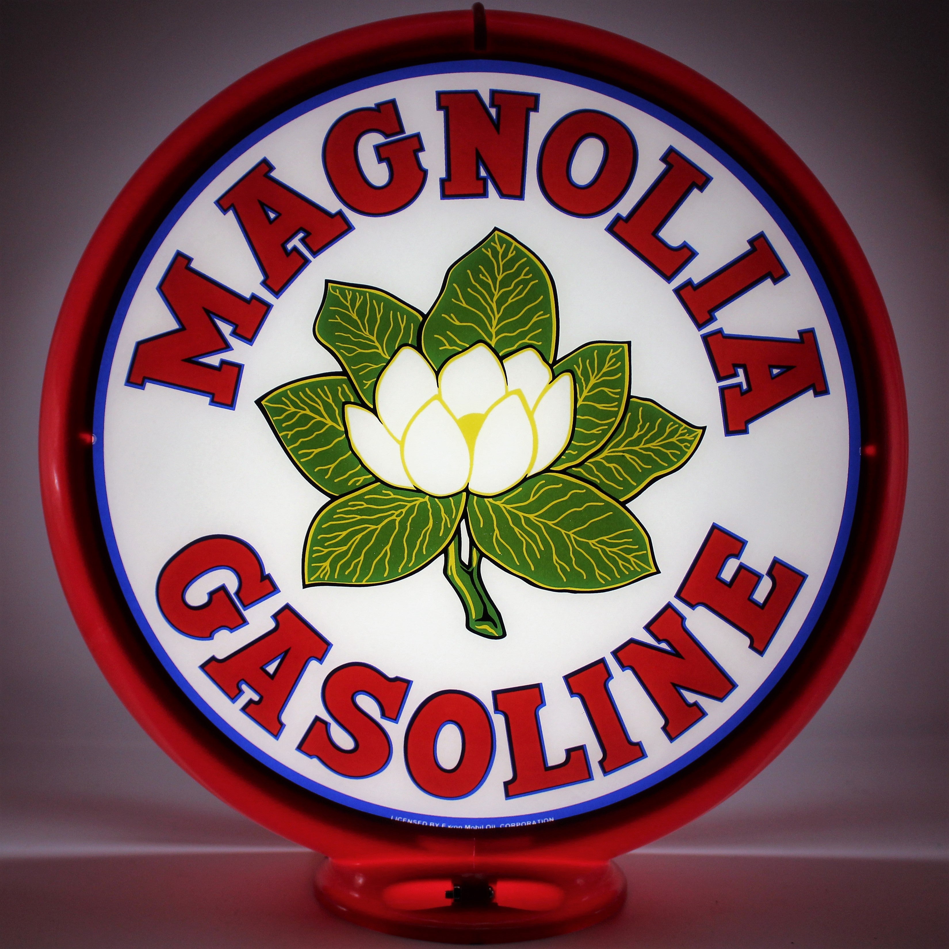 MAGNOLIA GASOLINE 13.5" Ad Globe
