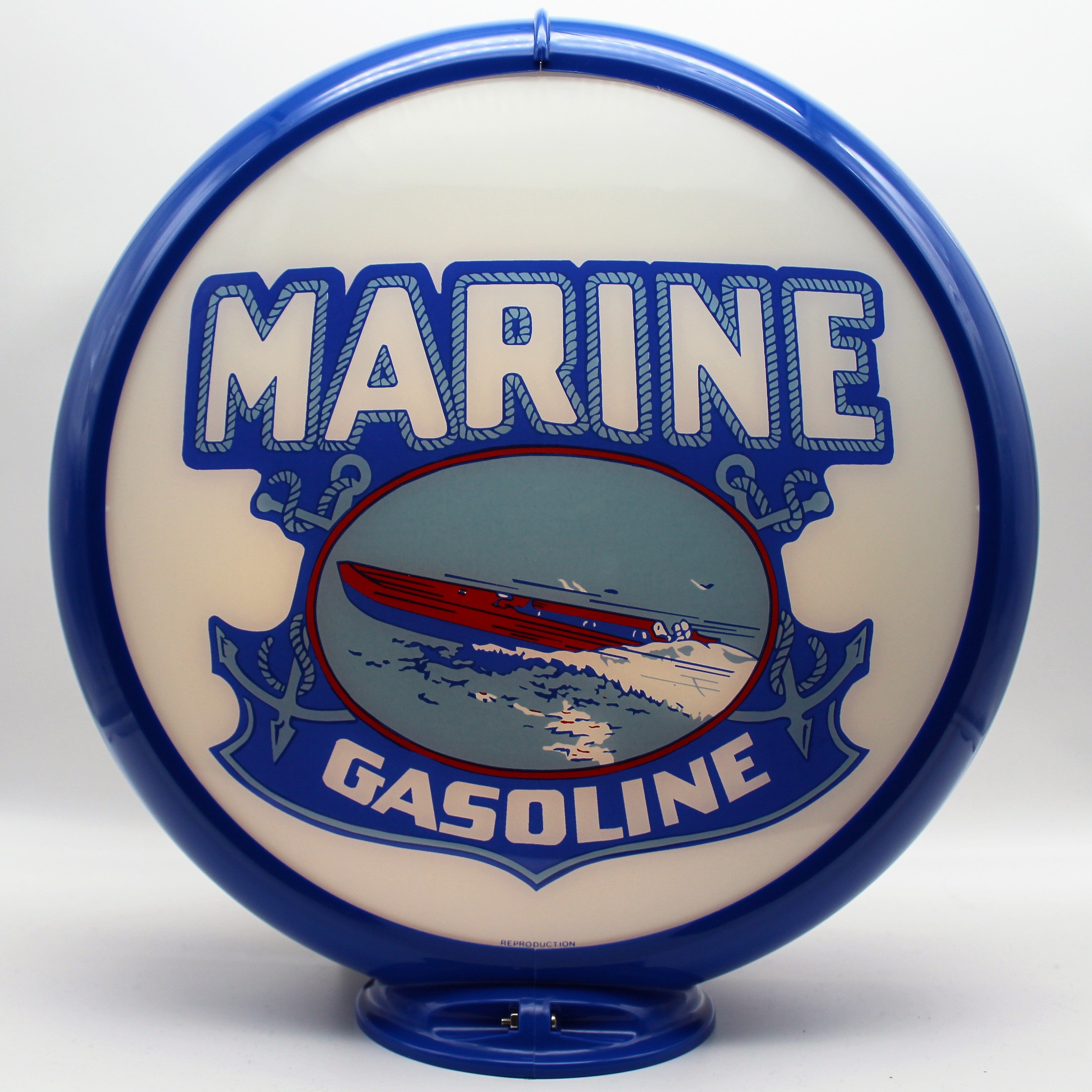 MARINE GASOLINE 13.5" Ad Globe