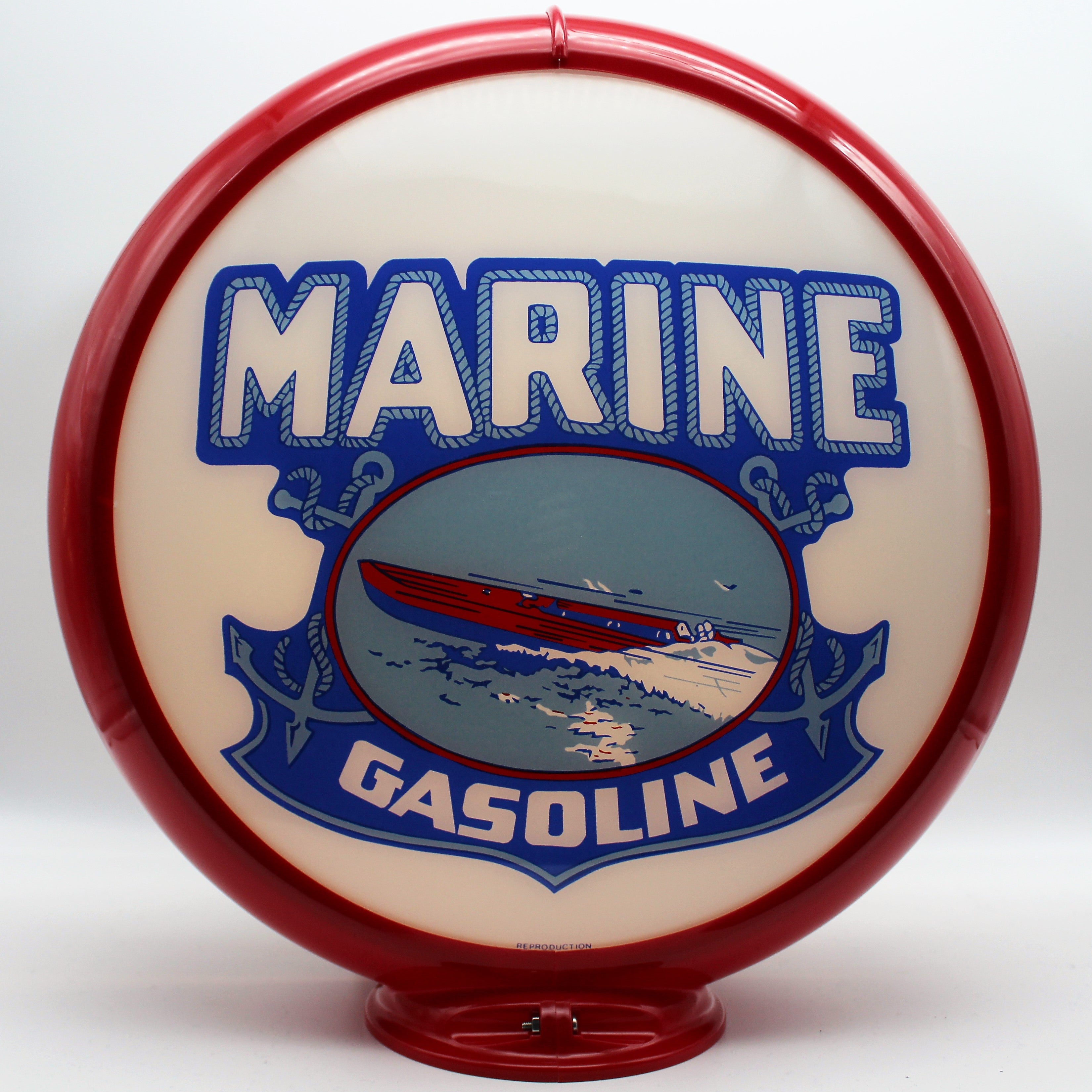 MARINE GASOLINE 13.5" Ad Globe
