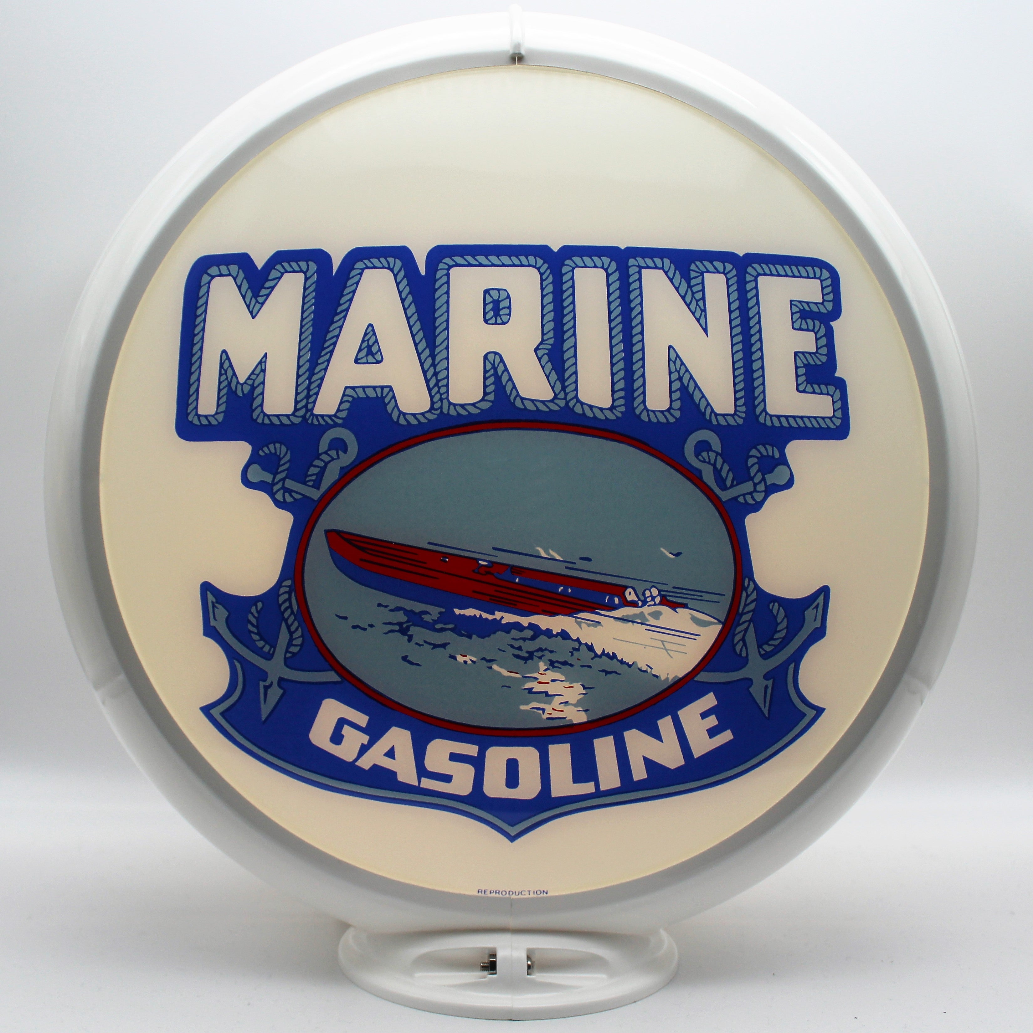 MARINE GASOLINE 13.5" Ad Globe