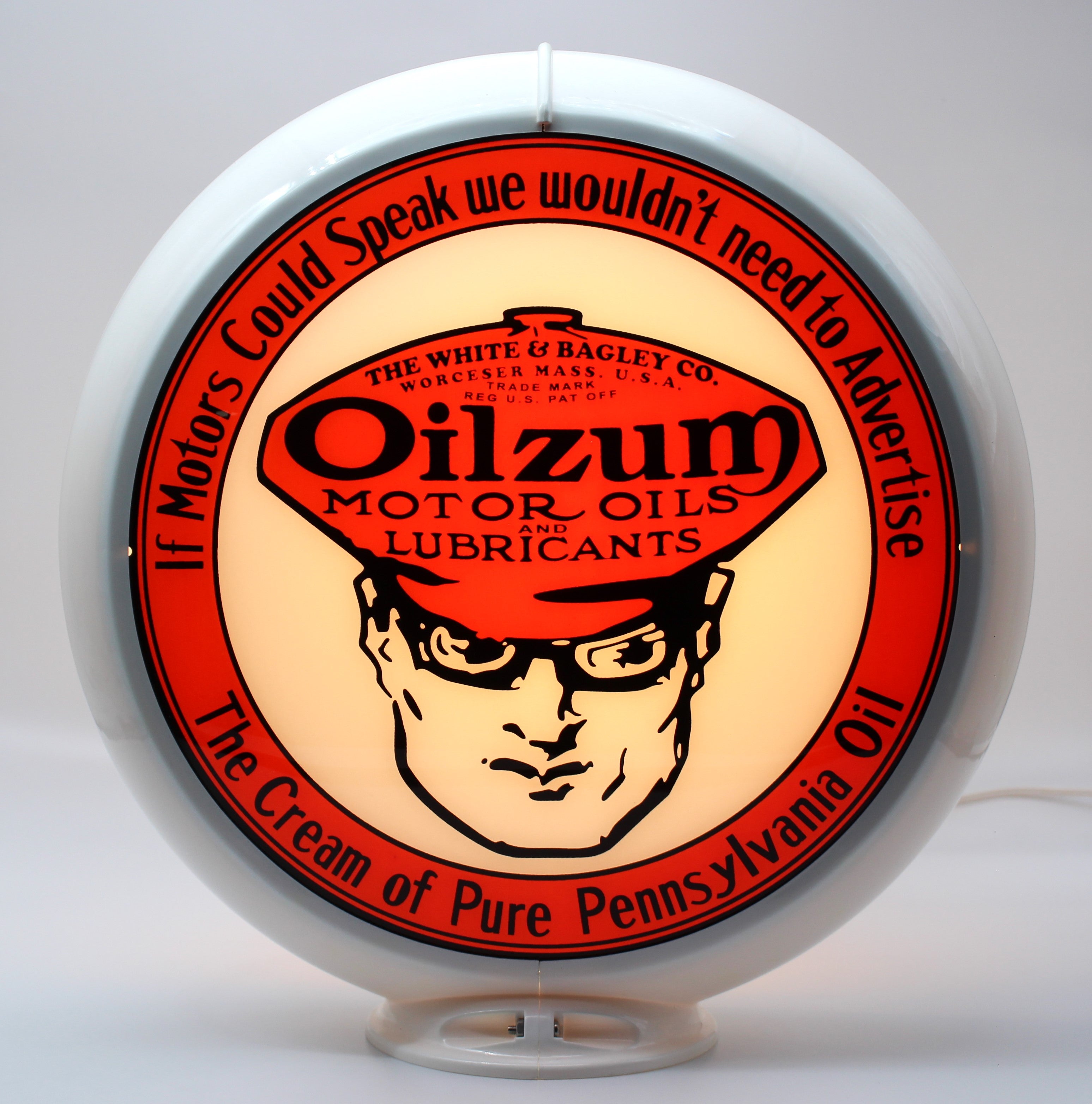 OILZUM 13.5" Gas Pump Globe