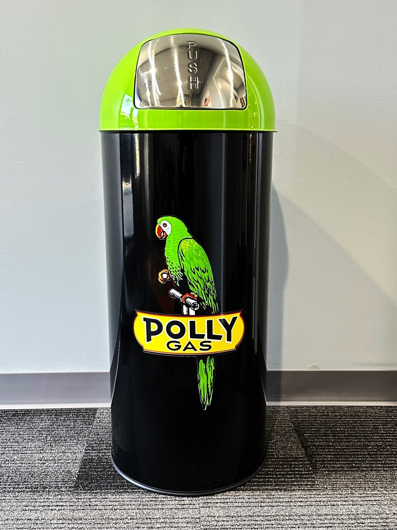 POLLY GAS Retro Metal Trash Can