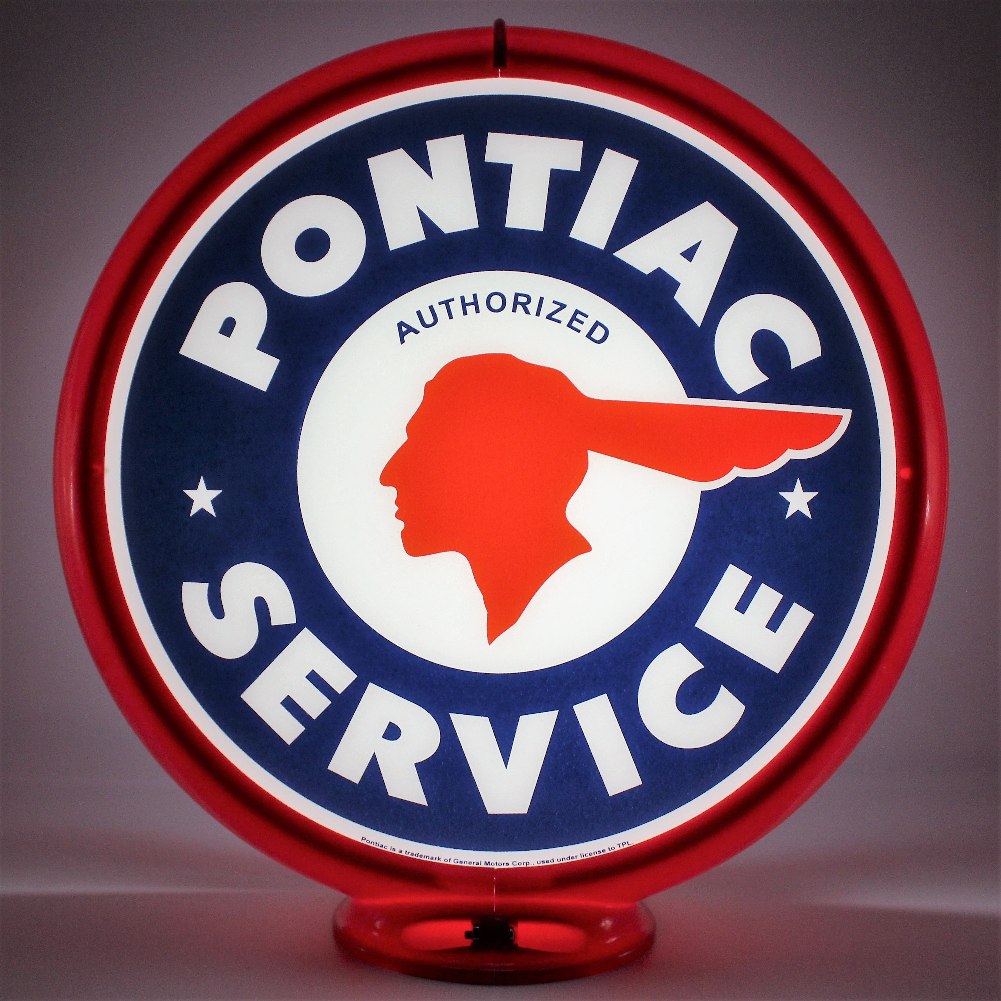 PONTIAC SERVICE 13.5" Ad Globe
