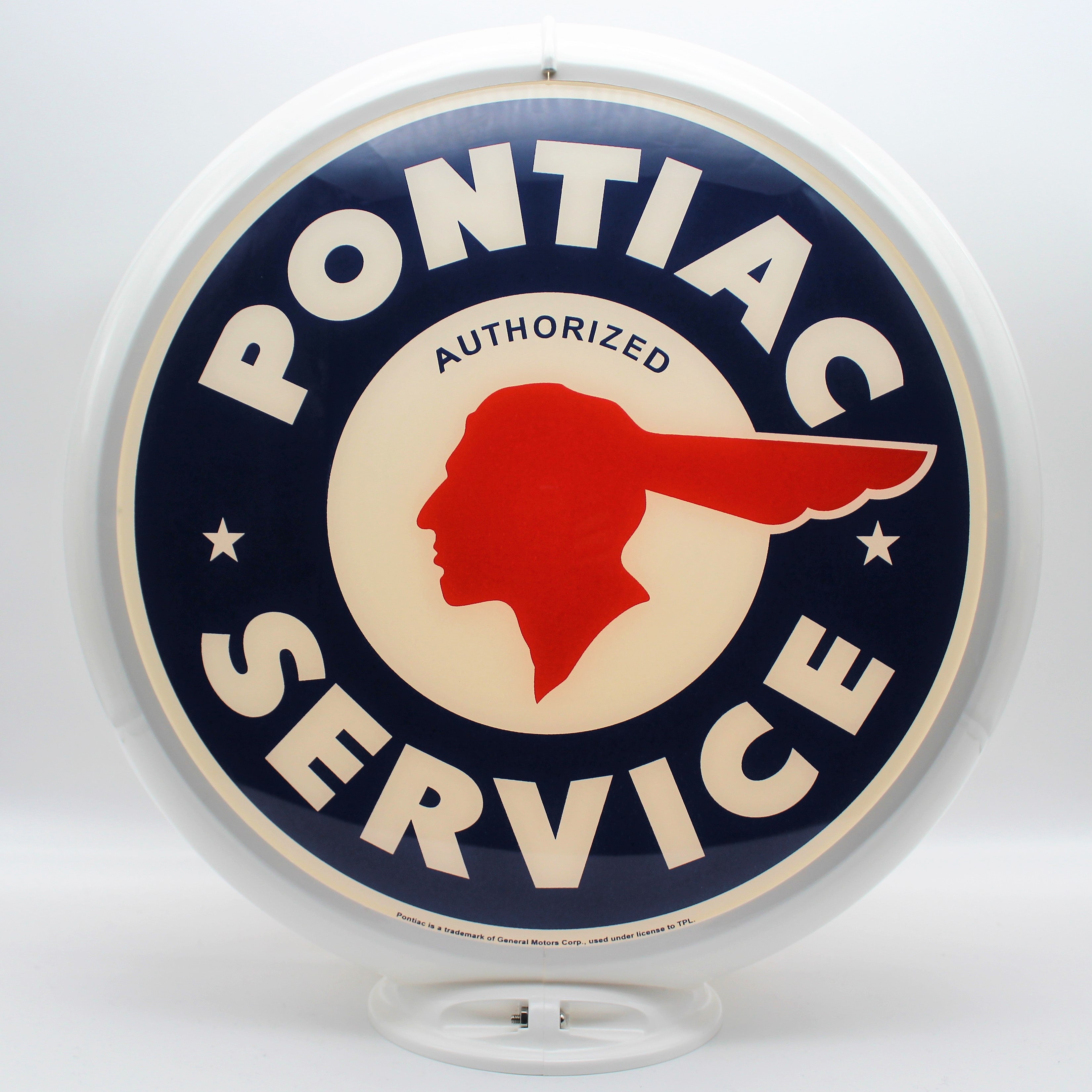 PONTIAC SERVICE 13.5" Ad Globe