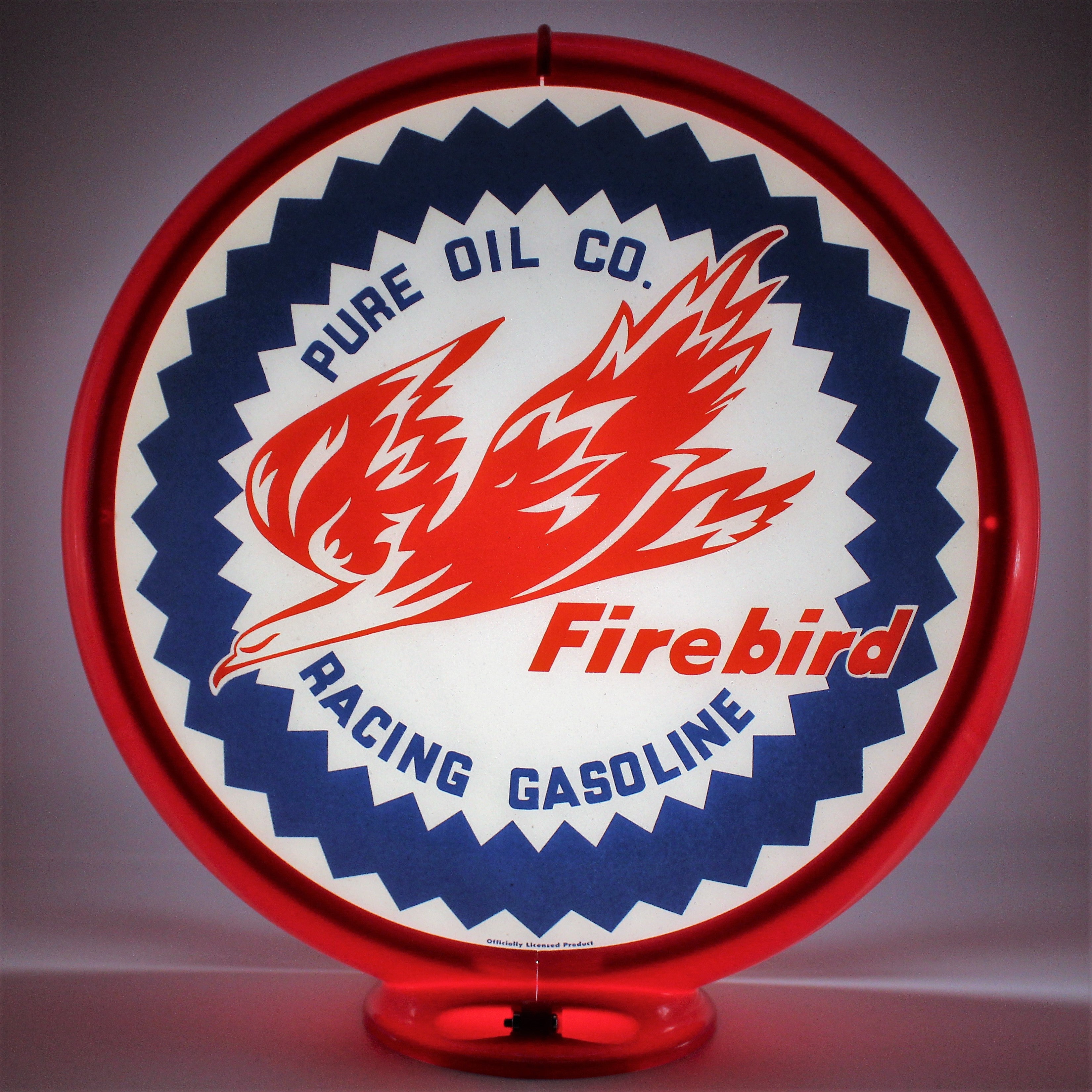 PURE OIL FIREBIRD 13.5" Ad Globe