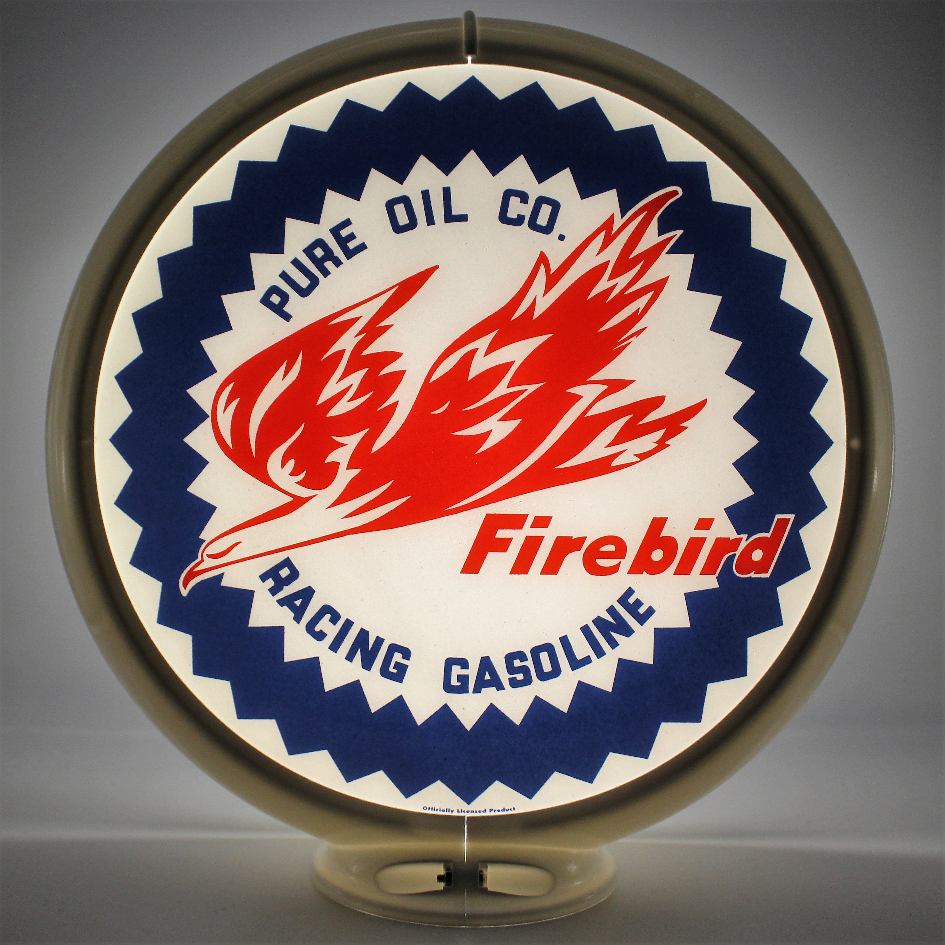 PURE OIL FIREBIRD 13.5" Ad Globe