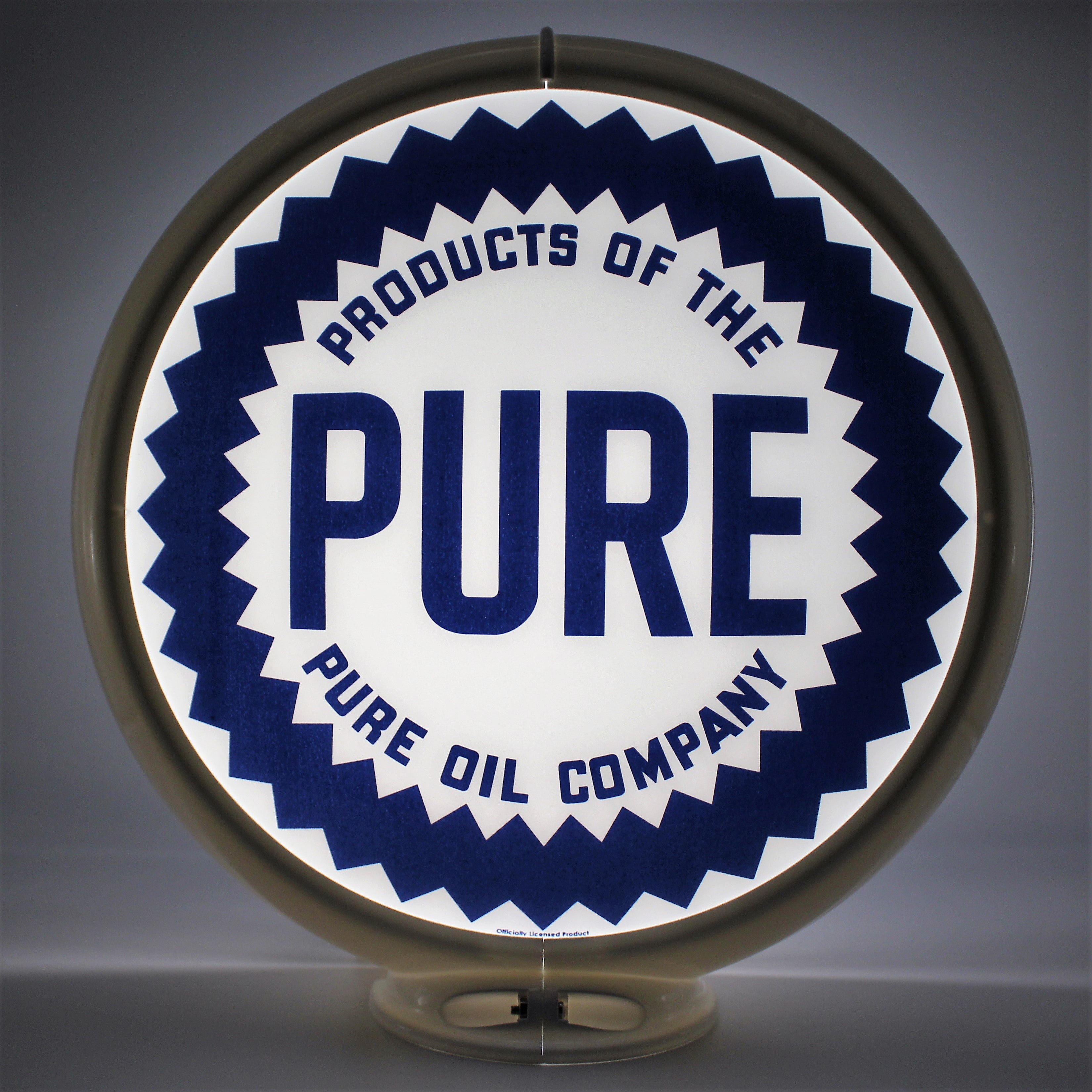 PURE OIL 13.5" Ad Globe
