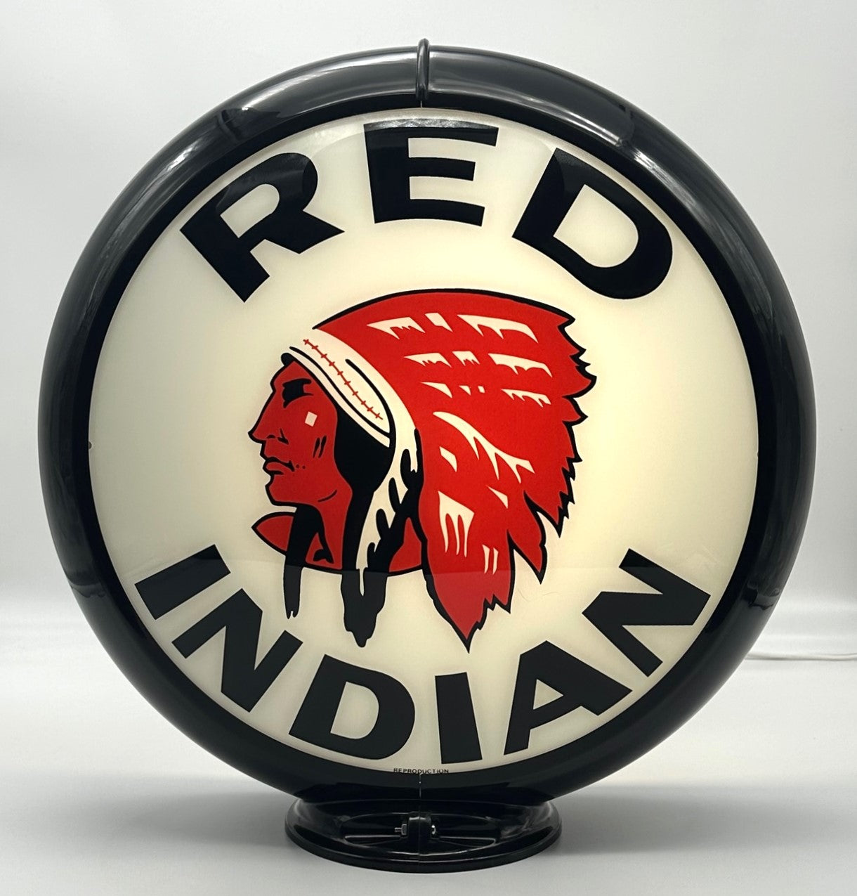 RED INDIAN 13.5" GAS PUMP GLOBE