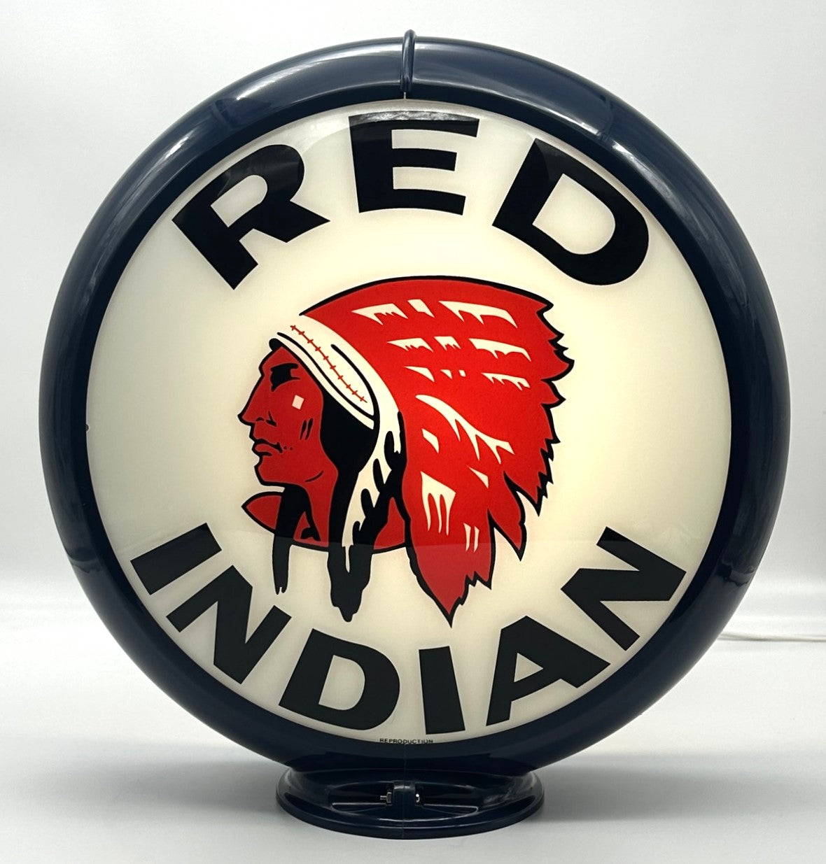 RED INDIAN 13.5" GAS PUMP GLOBE