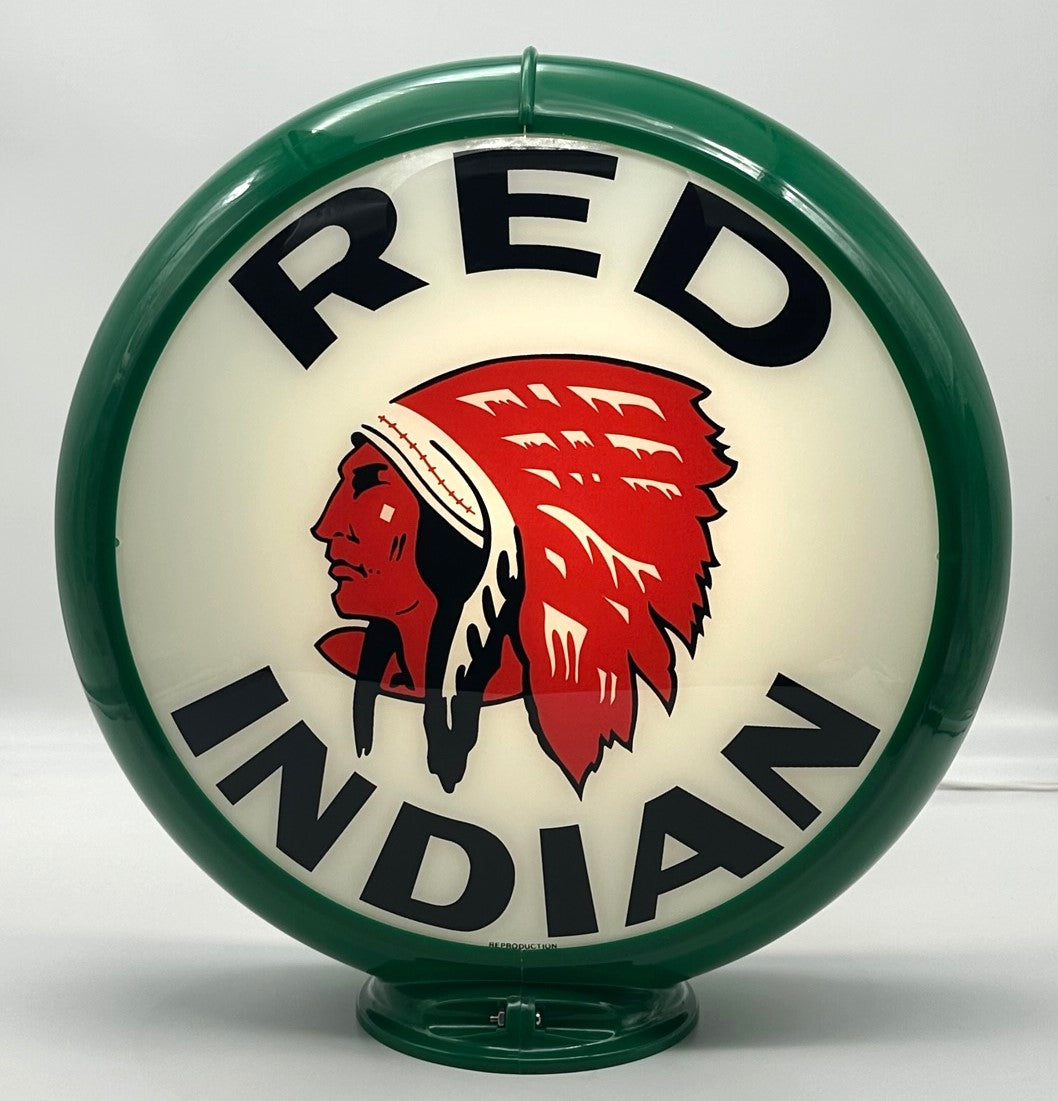RED INDIAN 13.5" GAS PUMP GLOBE