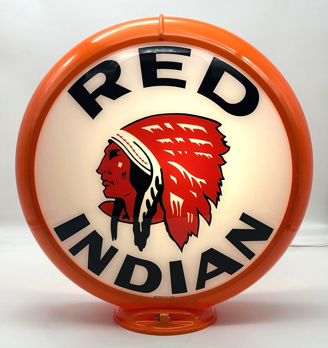RED INDIAN 13.5" GAS PUMP GLOBE