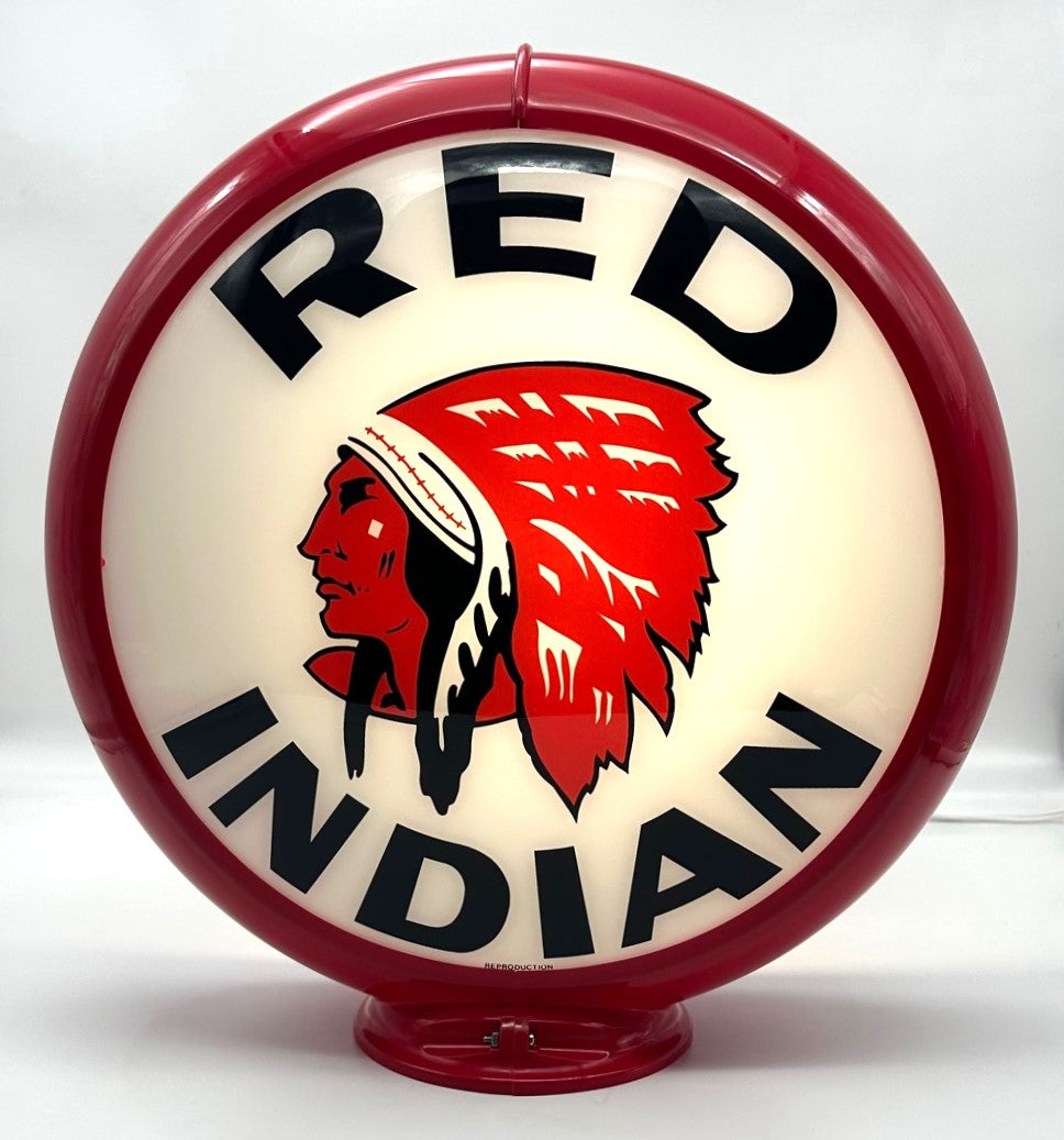 RED INDIAN 13.5" GAS PUMP GLOBE