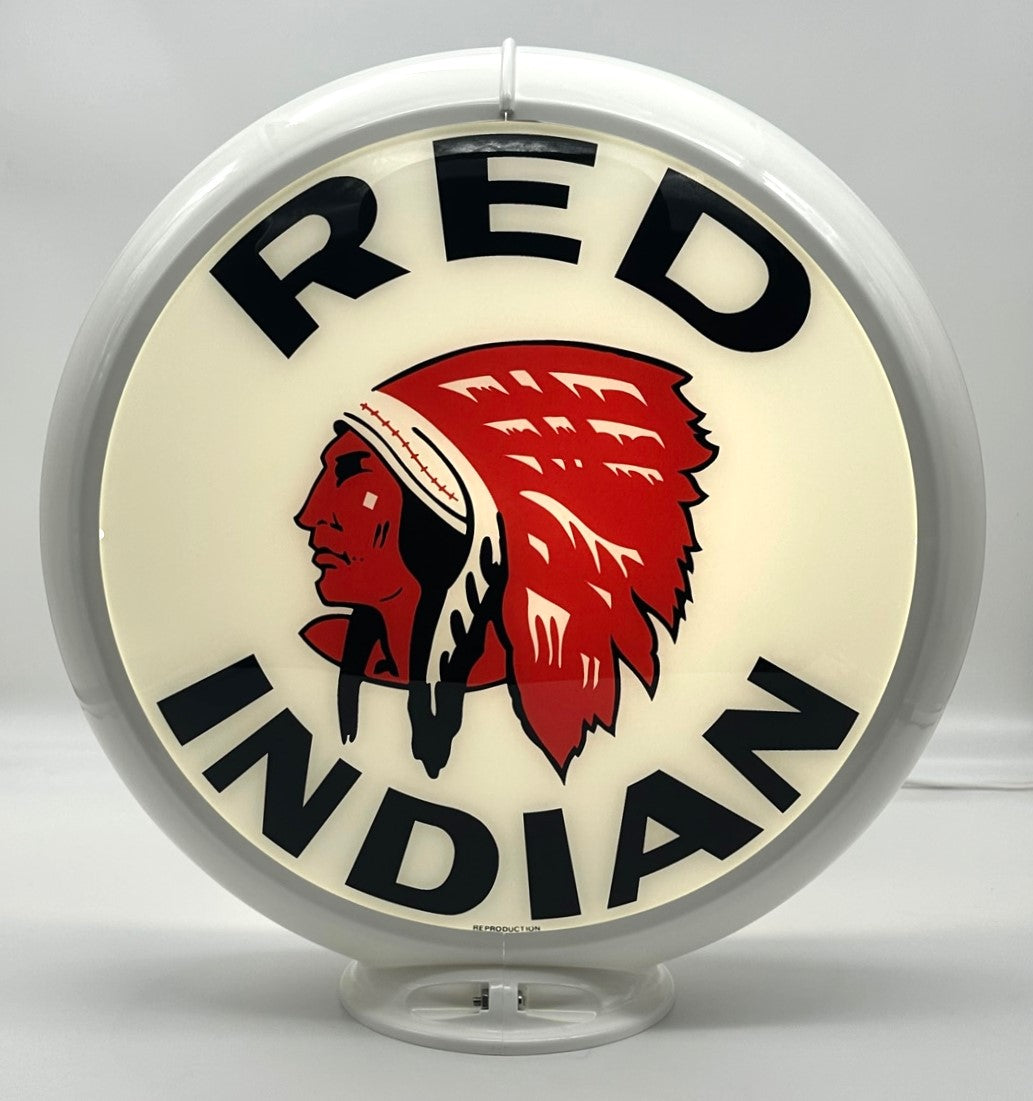 RED INDIAN 13.5" GAS PUMP GLOBE