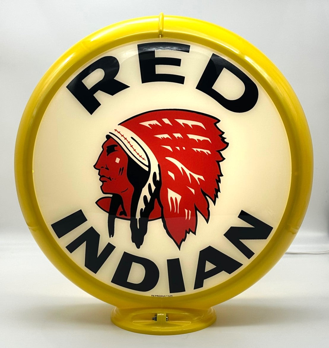 RED INDIAN 13.5" GAS PUMP GLOBE