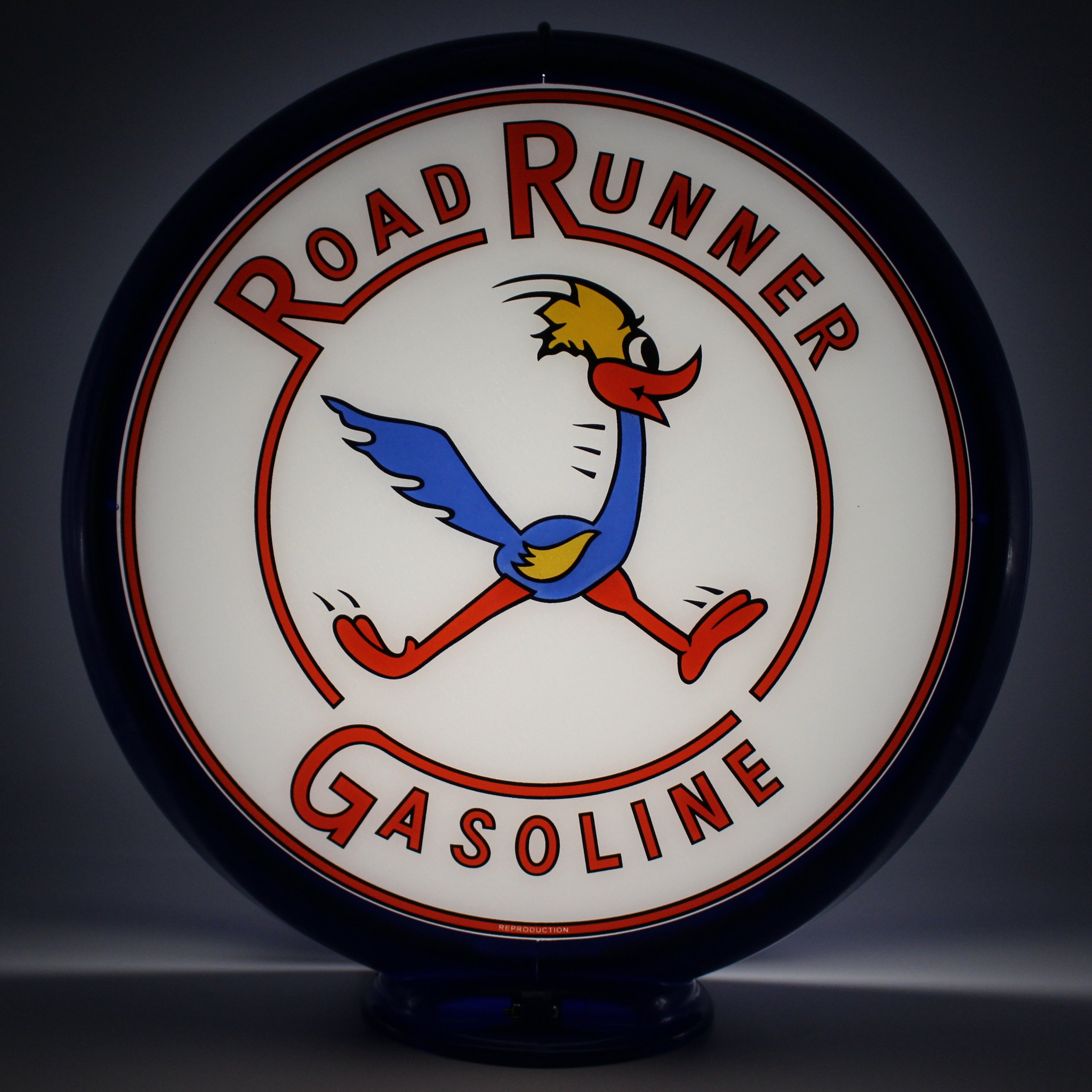 ROAD RUNNER GASOLINE 13.5" Ad Globe