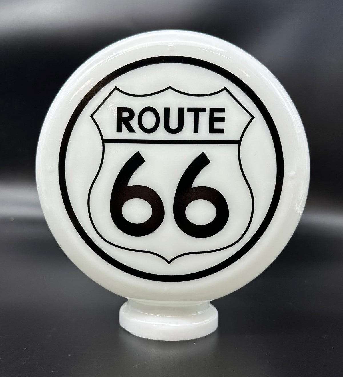 ROUTE 66 8" Mini Glass Gas Pump Globe