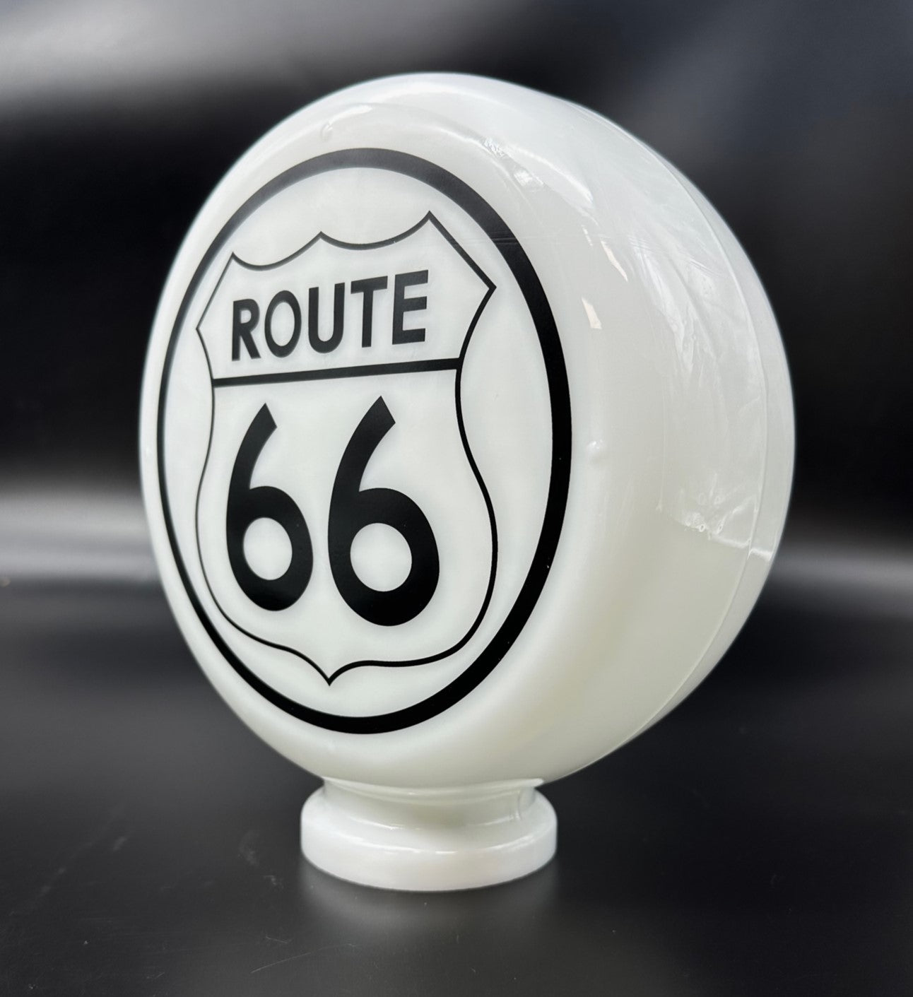 ROUTE 66 8" Mini Glass Gas Pump Globe