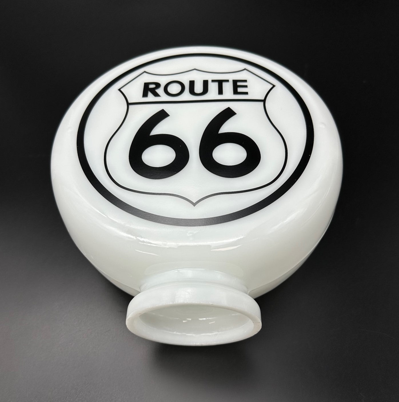 ROUTE 66 8" Mini Glass Gas Pump Globe