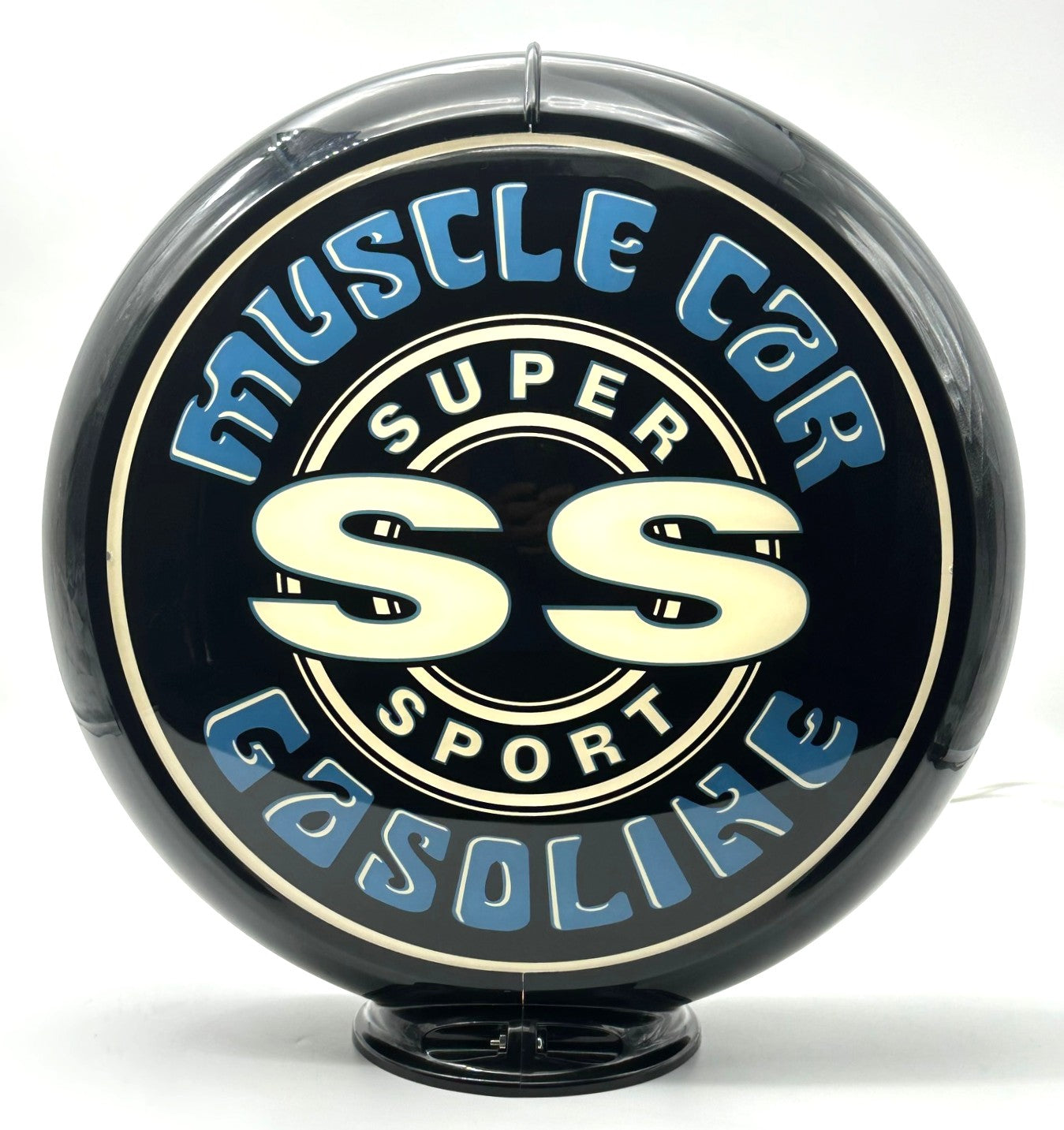 NEW SS MUSCLE CAR GASOLINE 13.5" GAS PUMP GLOBE
