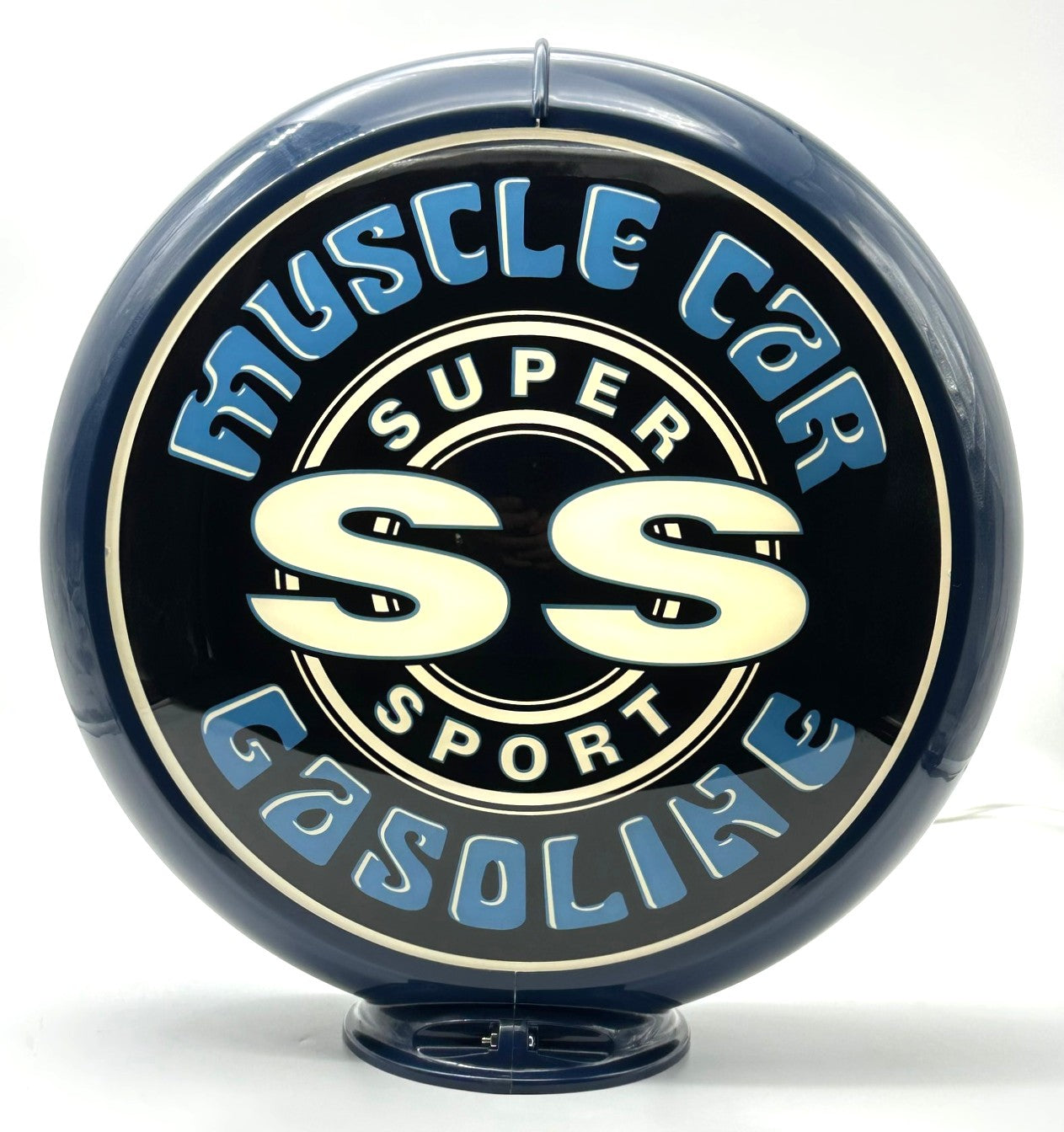 NEW SS MUSCLE CAR GASOLINE 13.5" GAS PUMP GLOBE