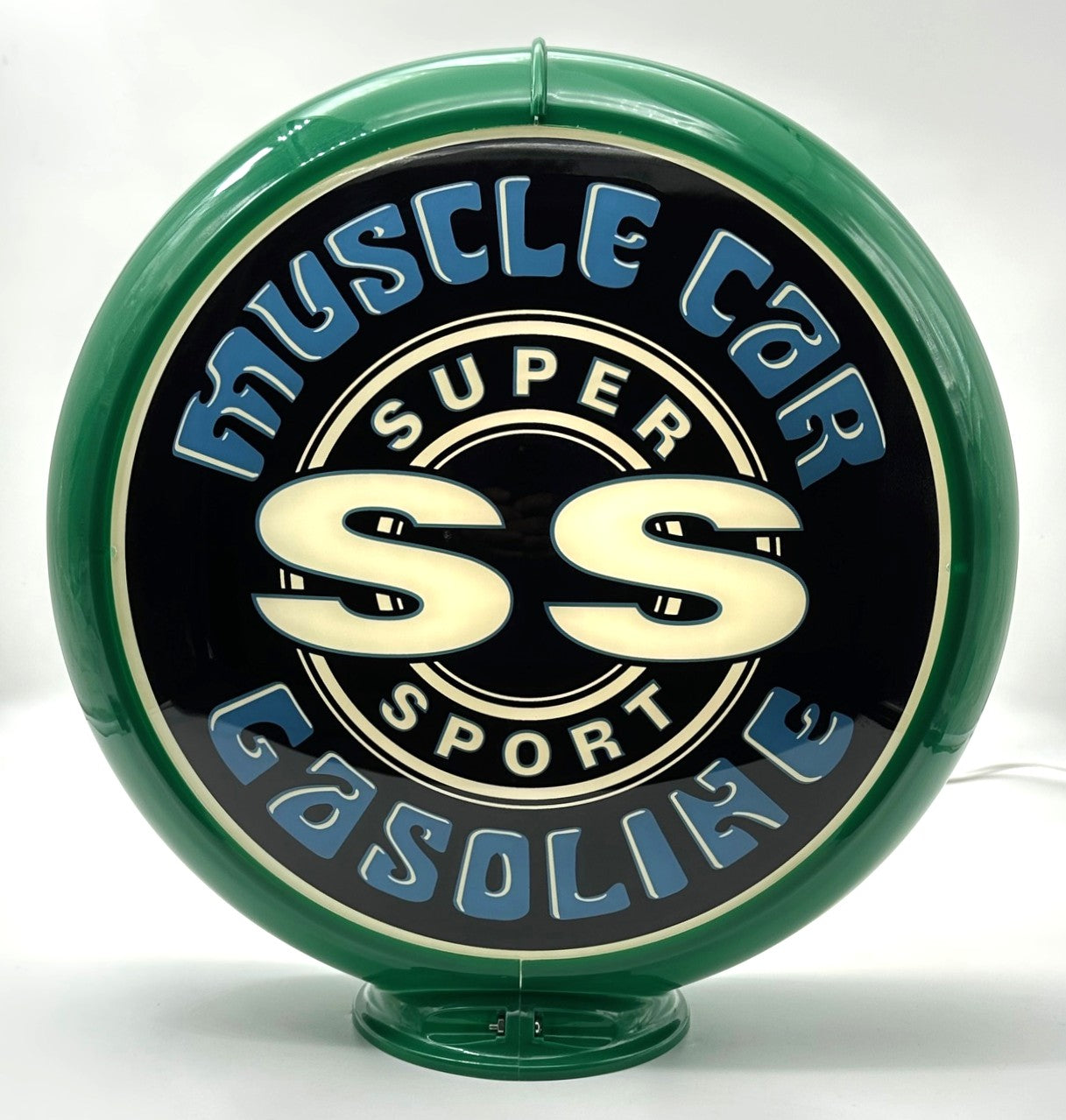 NEW SS MUSCLE CAR GASOLINE 13.5" GAS PUMP GLOBE