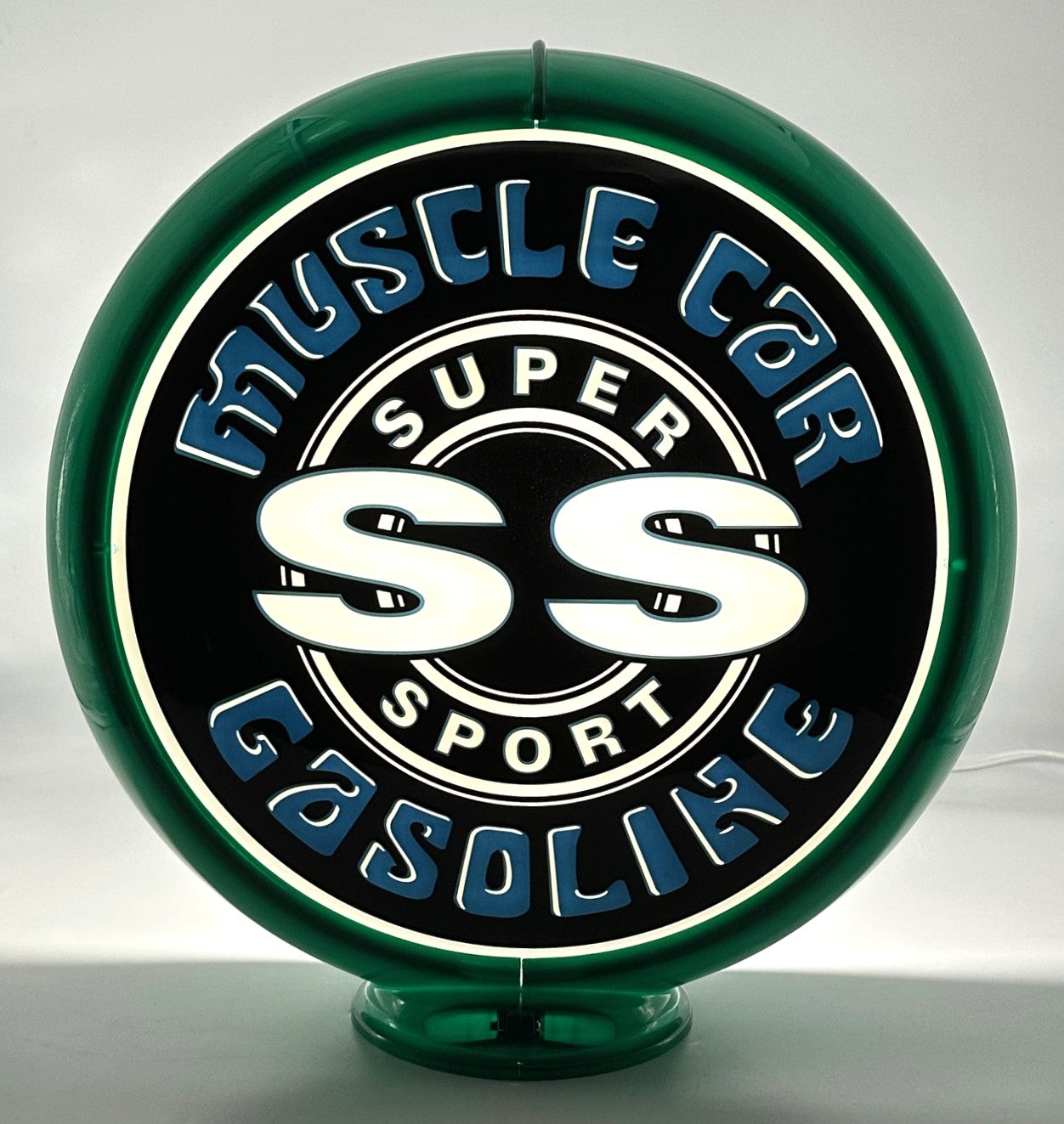 NEW SS MUSCLE CAR GASOLINE 13.5" GAS PUMP GLOBE