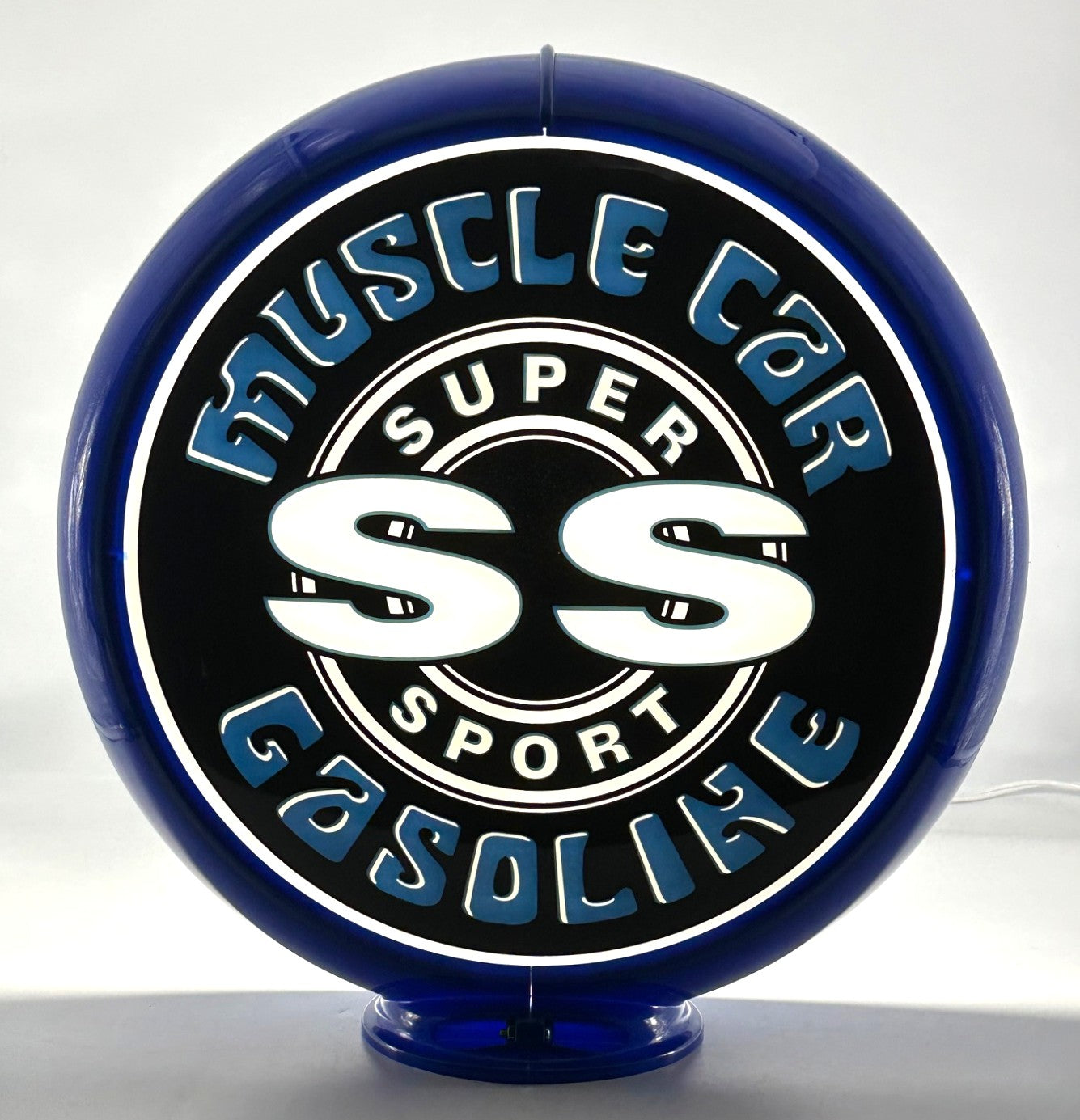 NEW SS MUSCLE CAR GASOLINE 13.5" GAS PUMP GLOBE