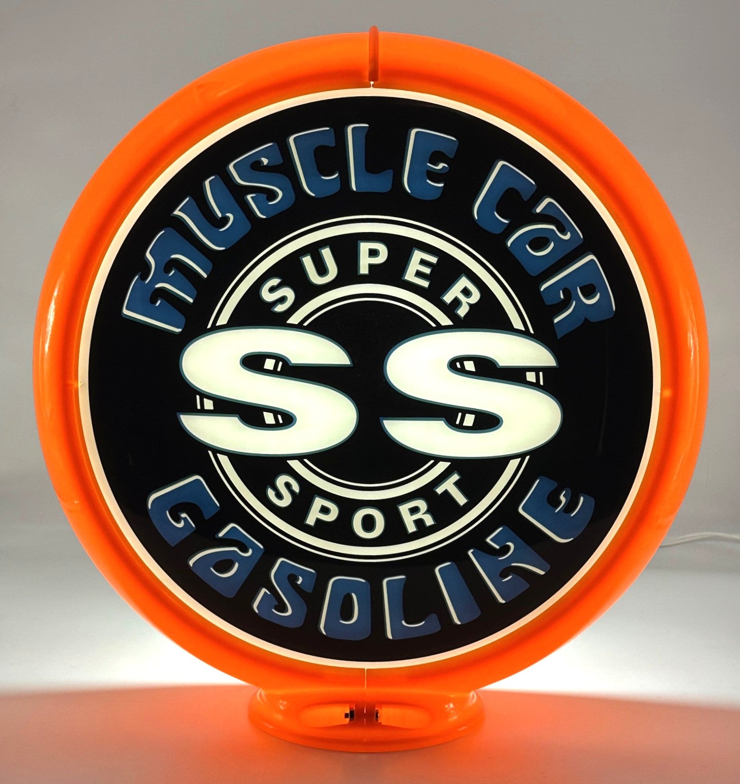 NEW SS MUSCLE CAR GASOLINE 13.5" GAS PUMP GLOBE
