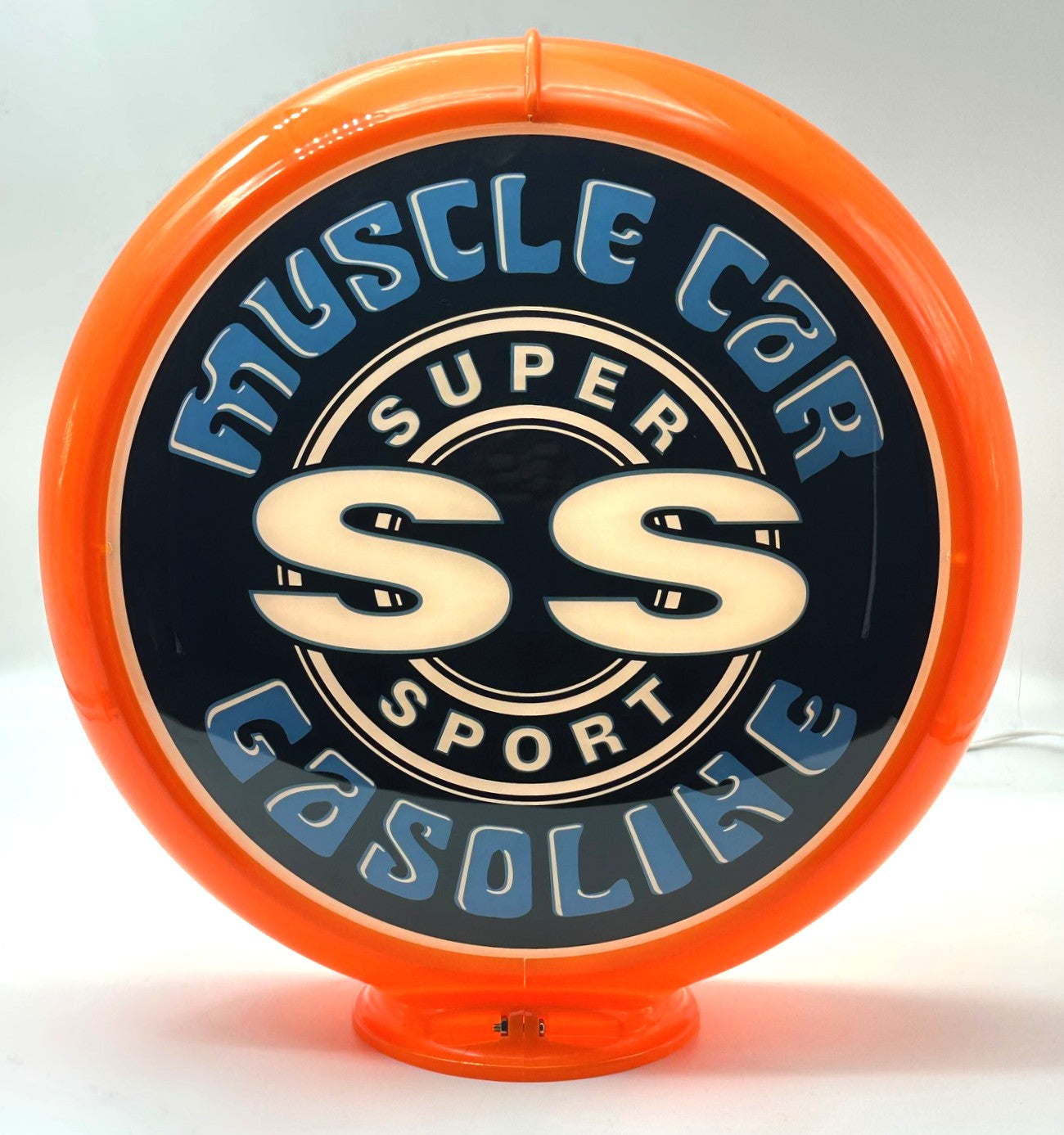 NEW SS MUSCLE CAR GASOLINE 13.5" GAS PUMP GLOBE