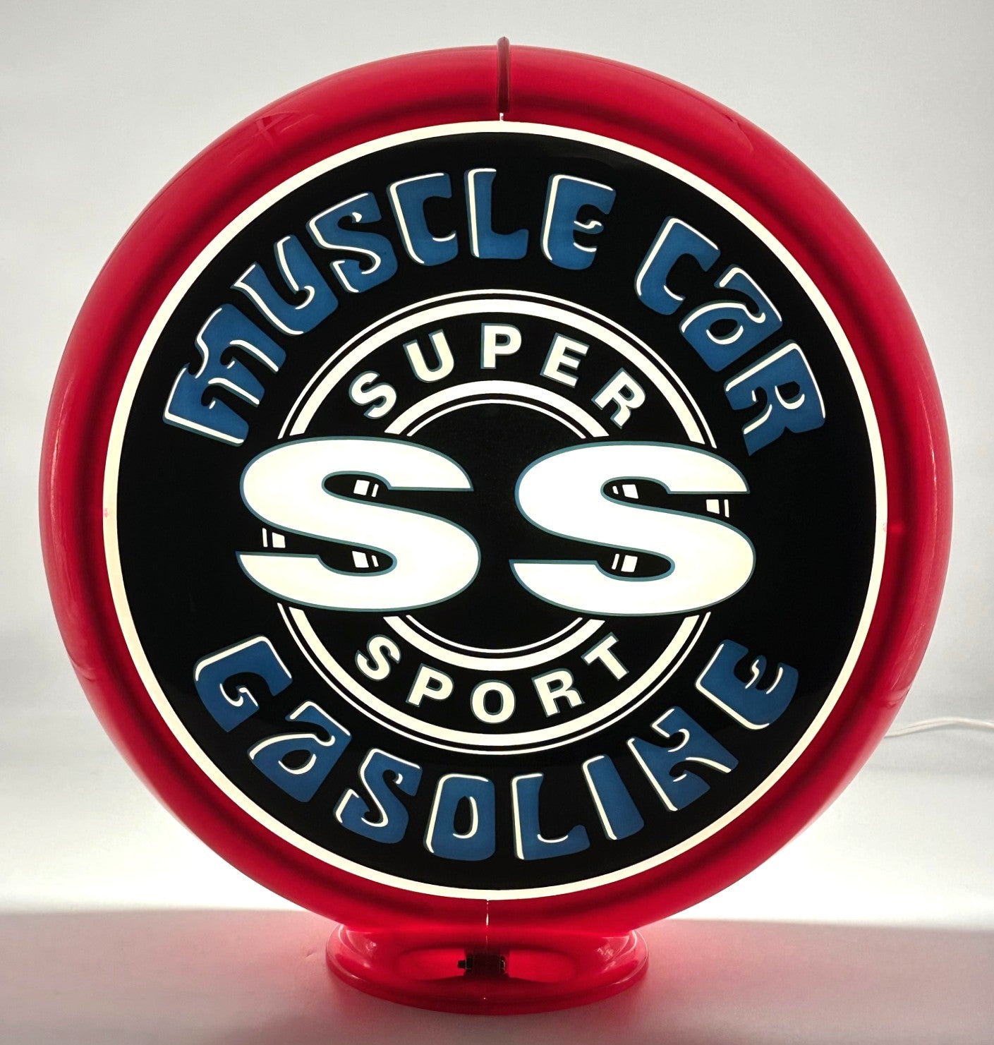 NEW SS MUSCLE CAR GASOLINE 13.5" GAS PUMP GLOBE