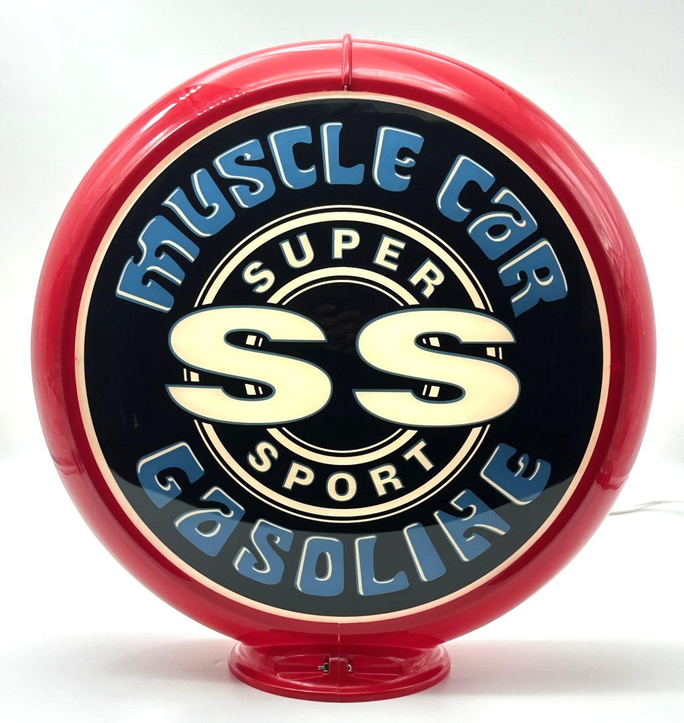 NEW SS MUSCLE CAR GASOLINE 13.5" GAS PUMP GLOBE