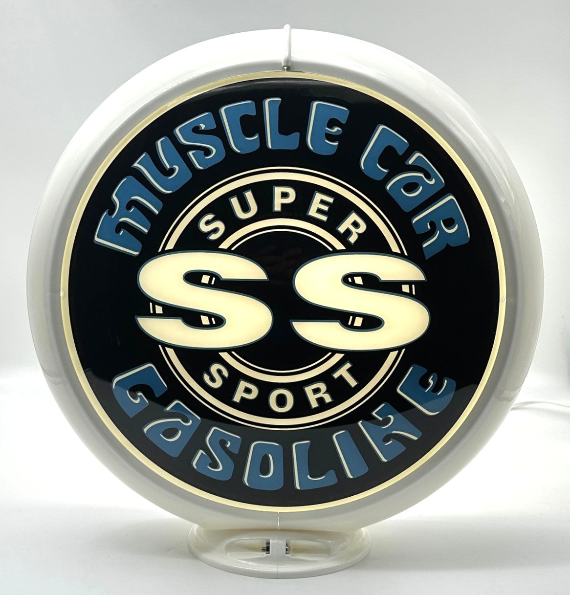 NEW SS MUSCLE CAR GASOLINE 13.5" GAS PUMP GLOBE