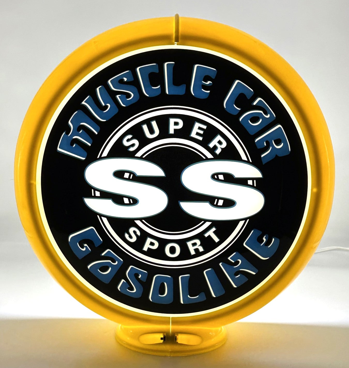 NEW SS MUSCLE CAR GASOLINE 13.5" GAS PUMP GLOBE