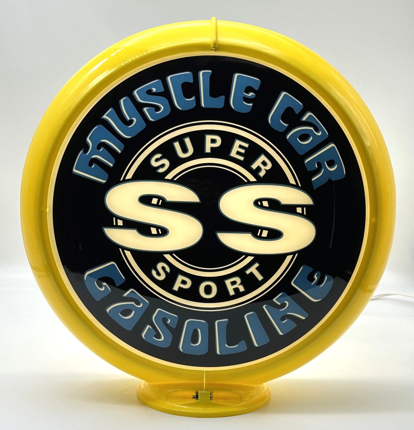 NEW SS MUSCLE CAR GASOLINE 13.5" GAS PUMP GLOBE