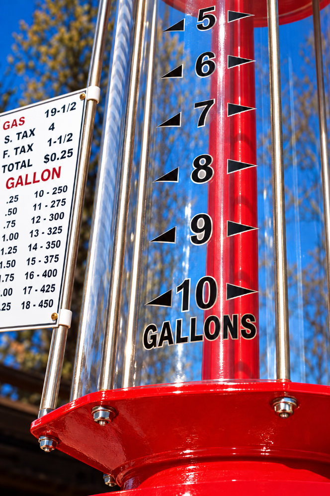 SkyChief Visible Retro Gas Pump - Red