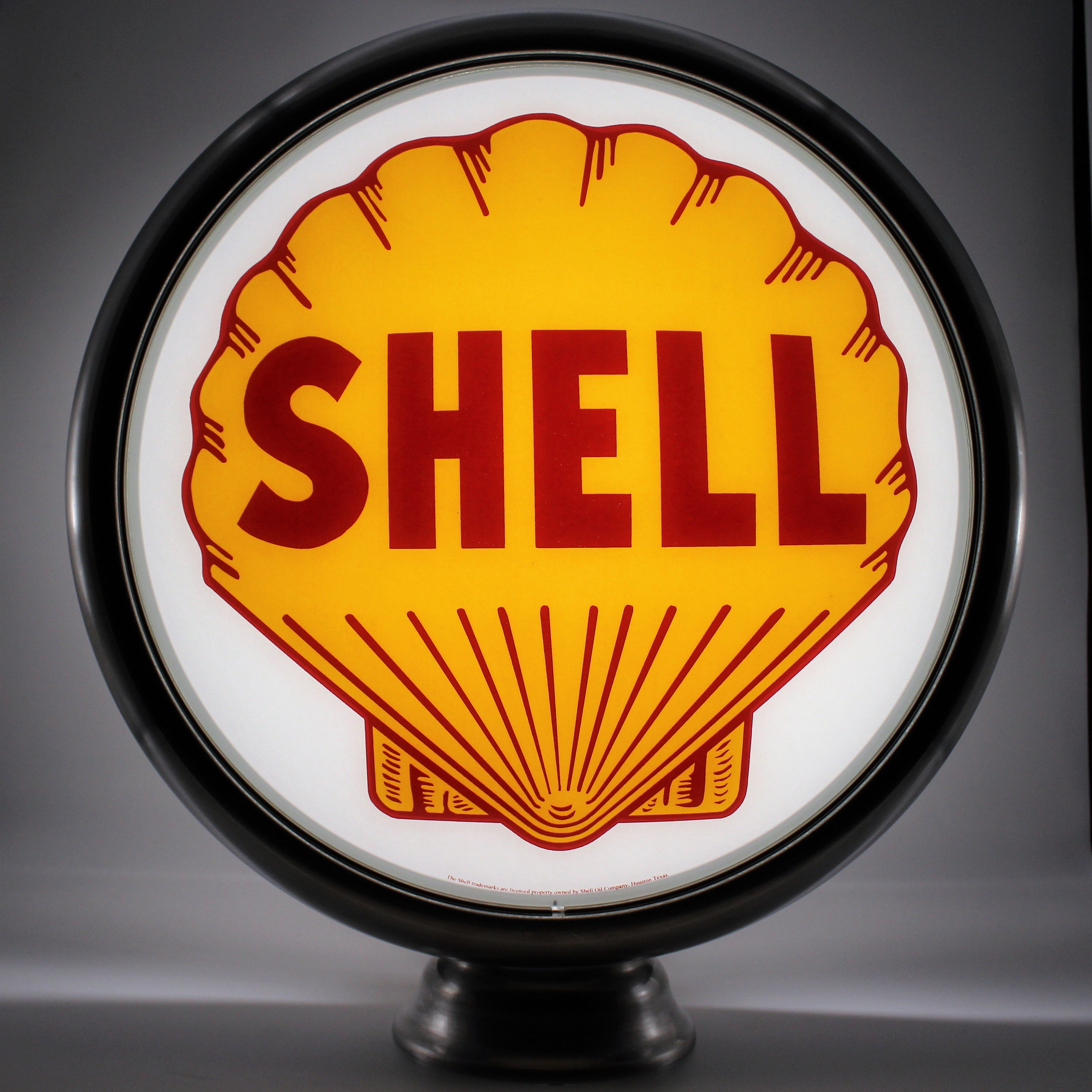 SHELL 15" Gas Pump Globe with Metal Body