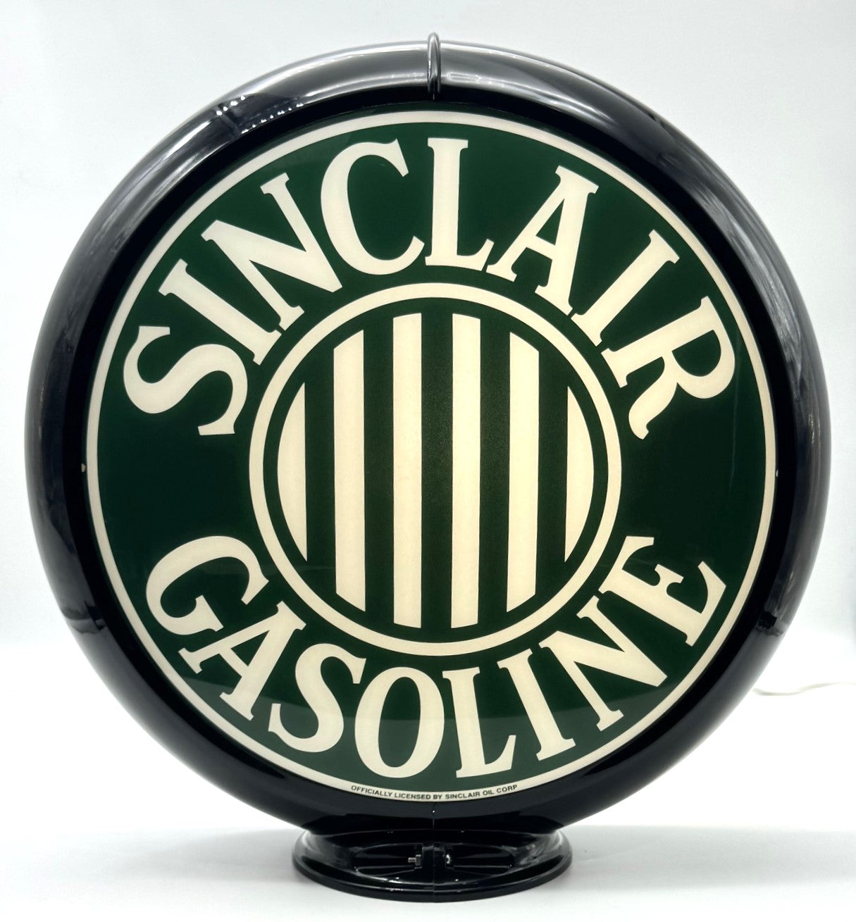 SINCLAIR GASOLINE STRIPES 13.5" Ad Globe