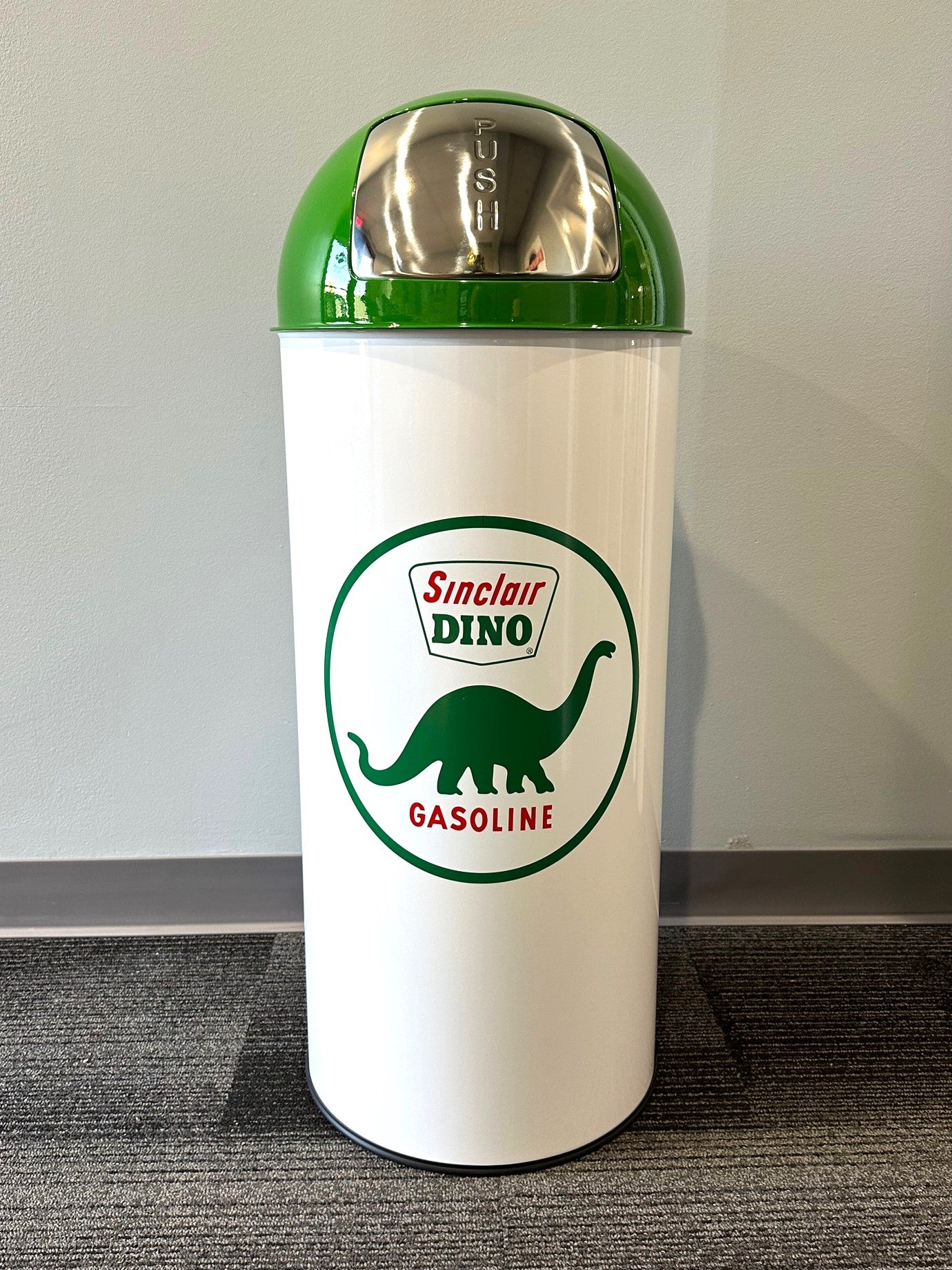 SINCLAIR DINO GASOLINE Retro Metal Trash Can