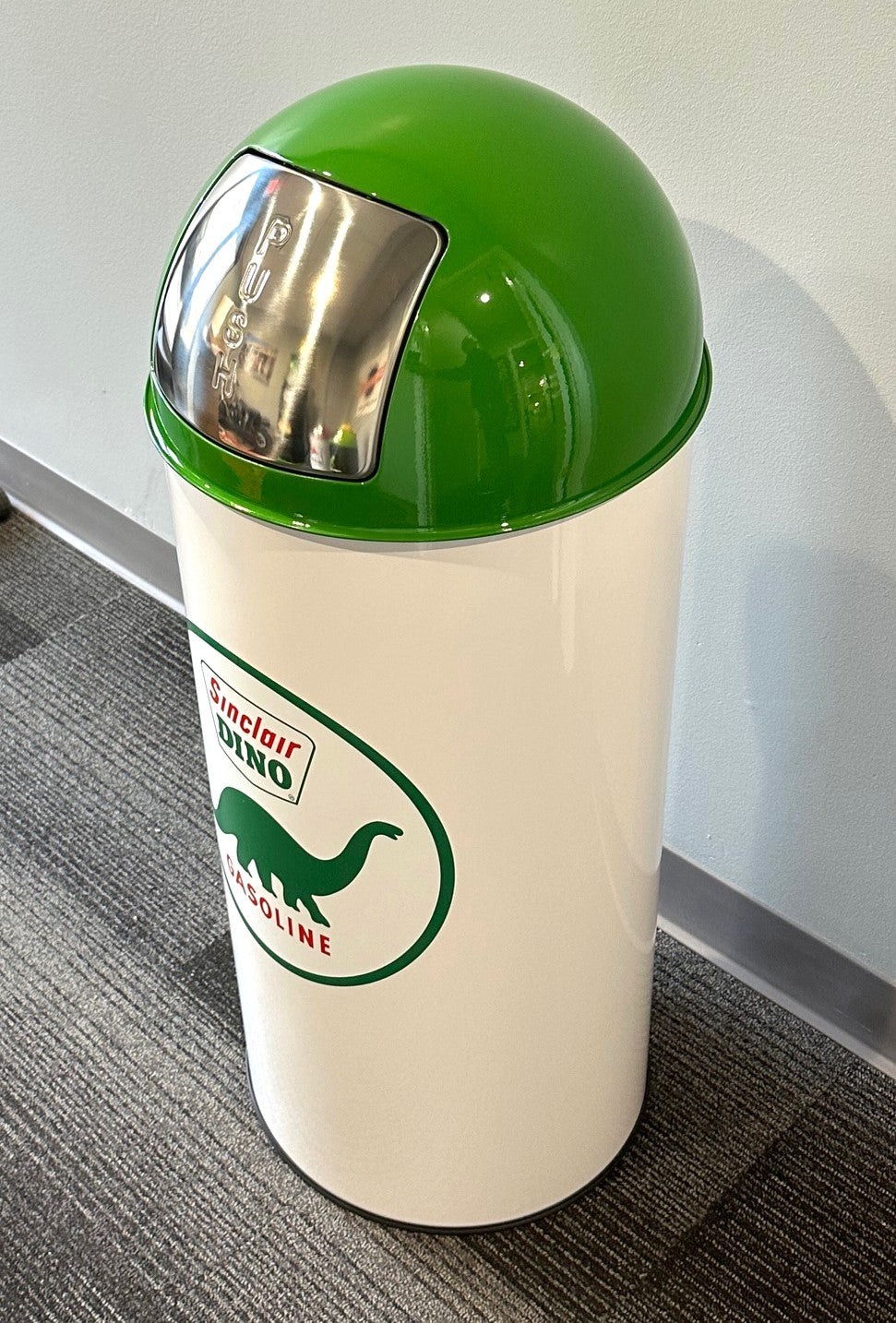 SINCLAIR DINO GASOLINE Retro Metal Trash Can