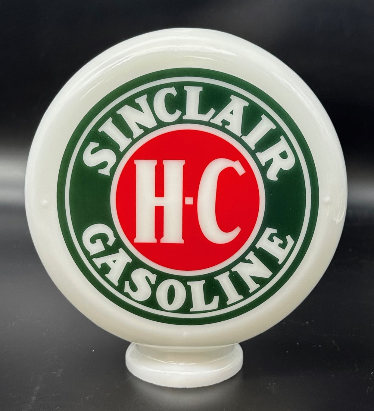 SINCLAIR H-C GASOLINE 8" Mini Glass Globe