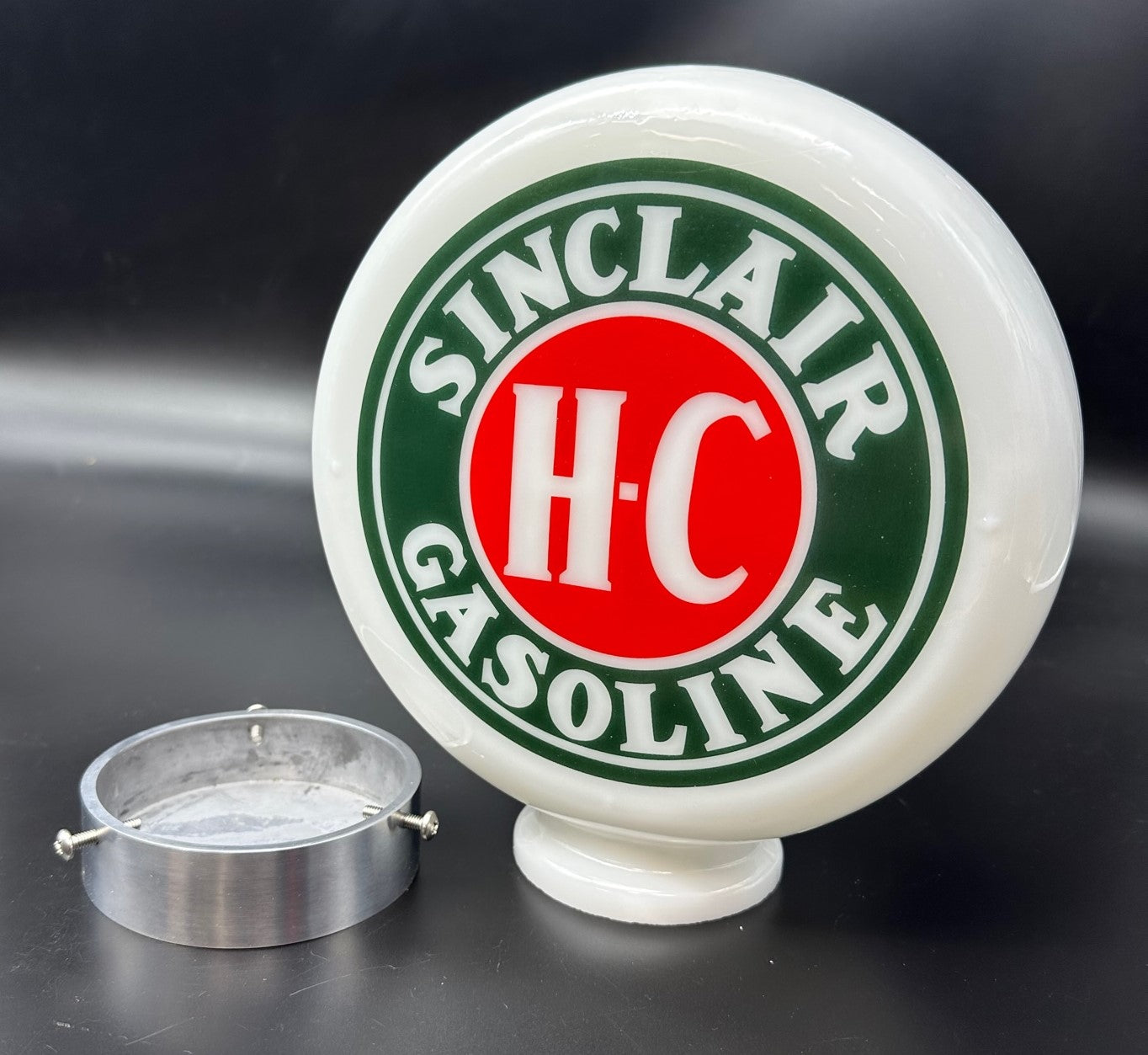 SINCLAIR H-C GASOLINE 8" Mini Glass Globe