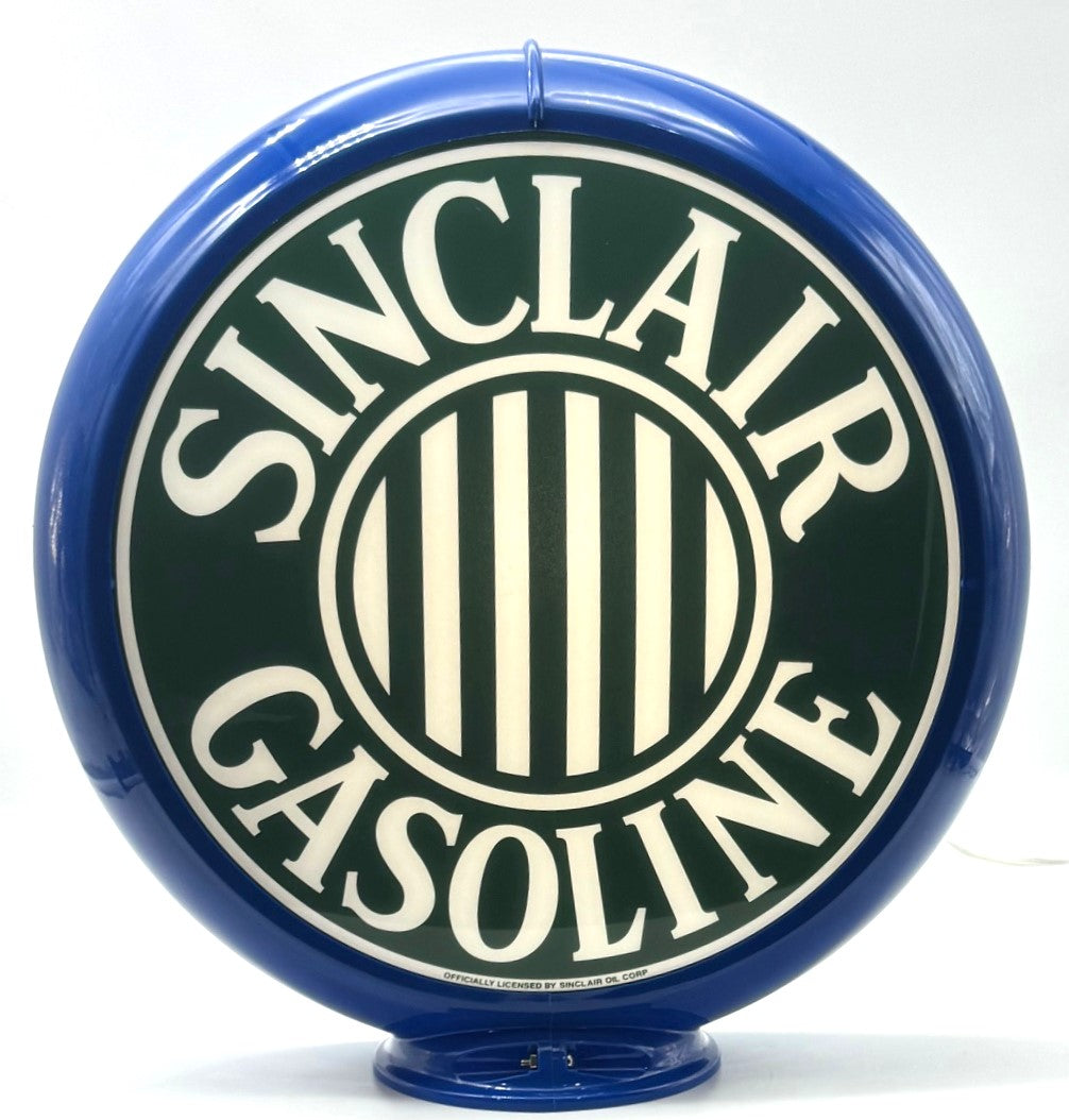 SINCLAIR GASOLINE STRIPES 13.5" Ad Globe