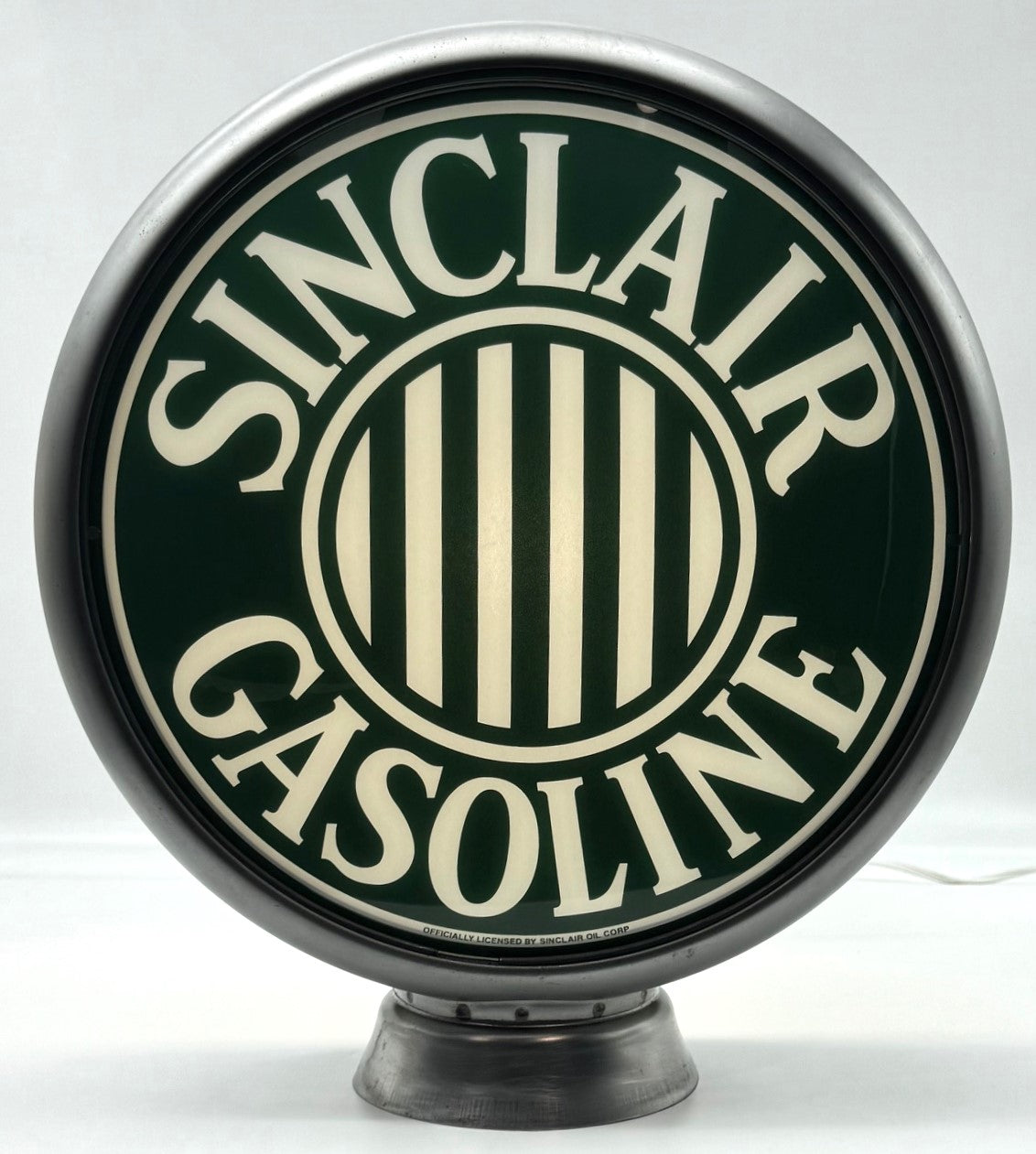 SINCLAIR GASOLINE STRIPES 13.5" Ad Globe